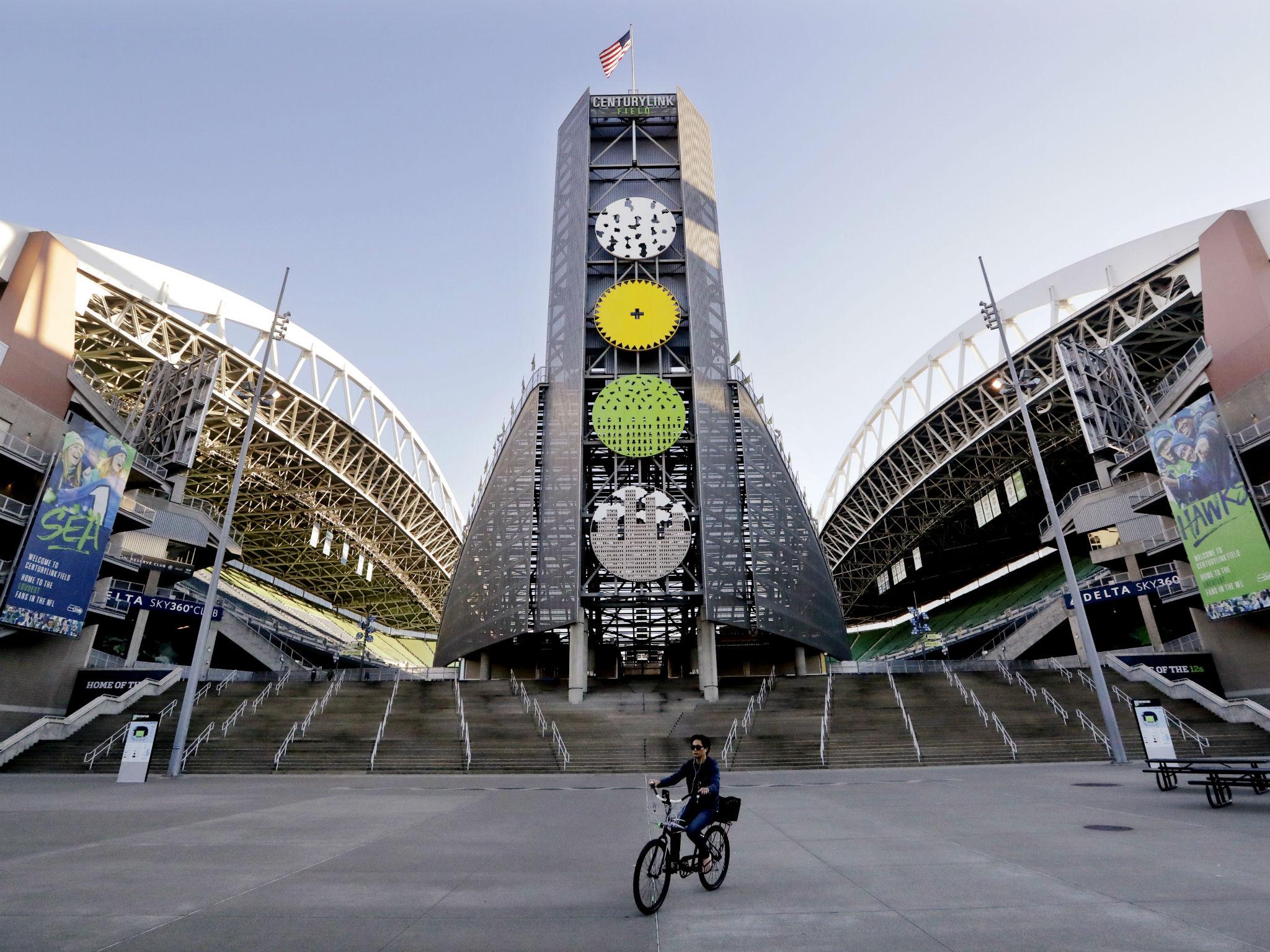 The Seattle Seahawks stadium. Allen owned the team for more than 20 years