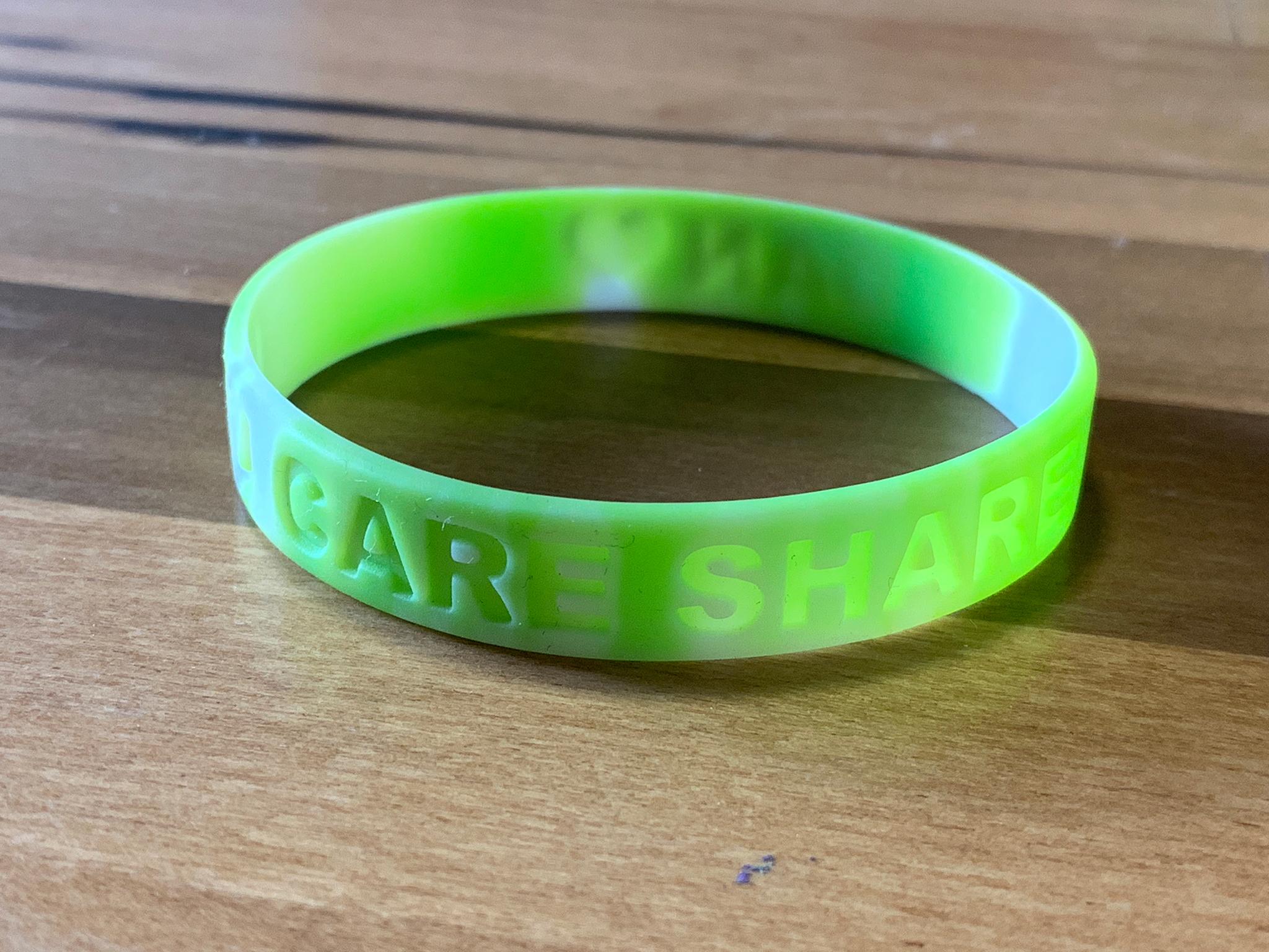 The wristband was sold at football stadiums across the North East