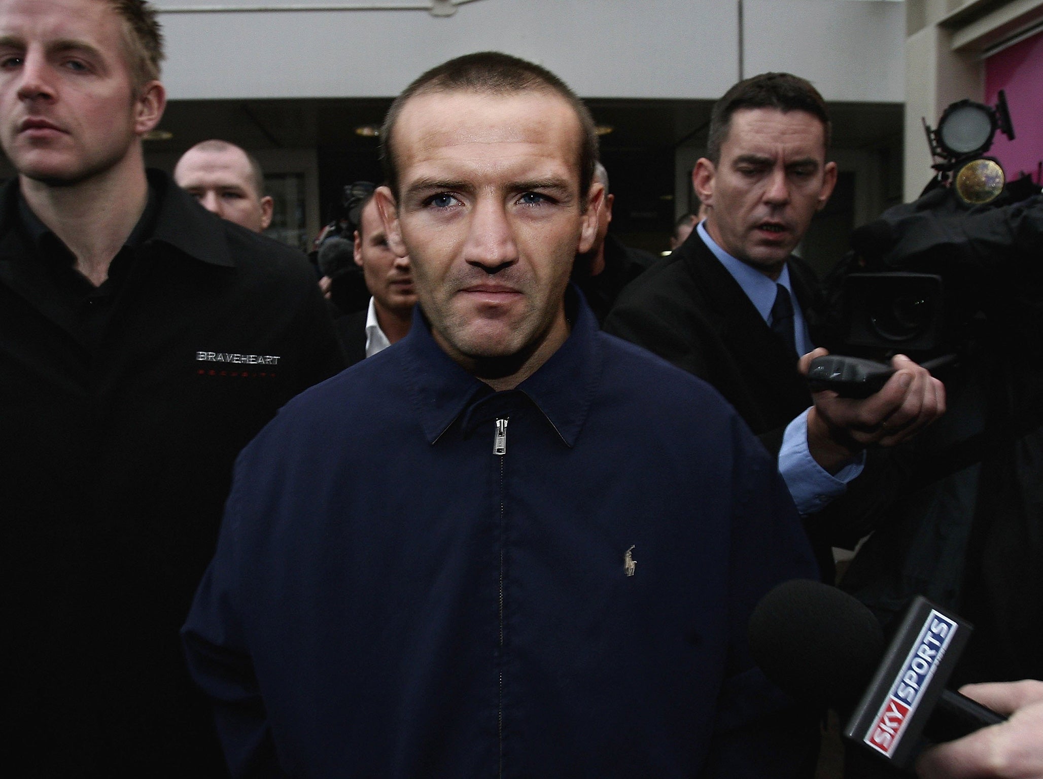 Harrison upon his release from Spanish prison in 2006