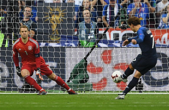 Griezmann scored France's second from the penalty spot