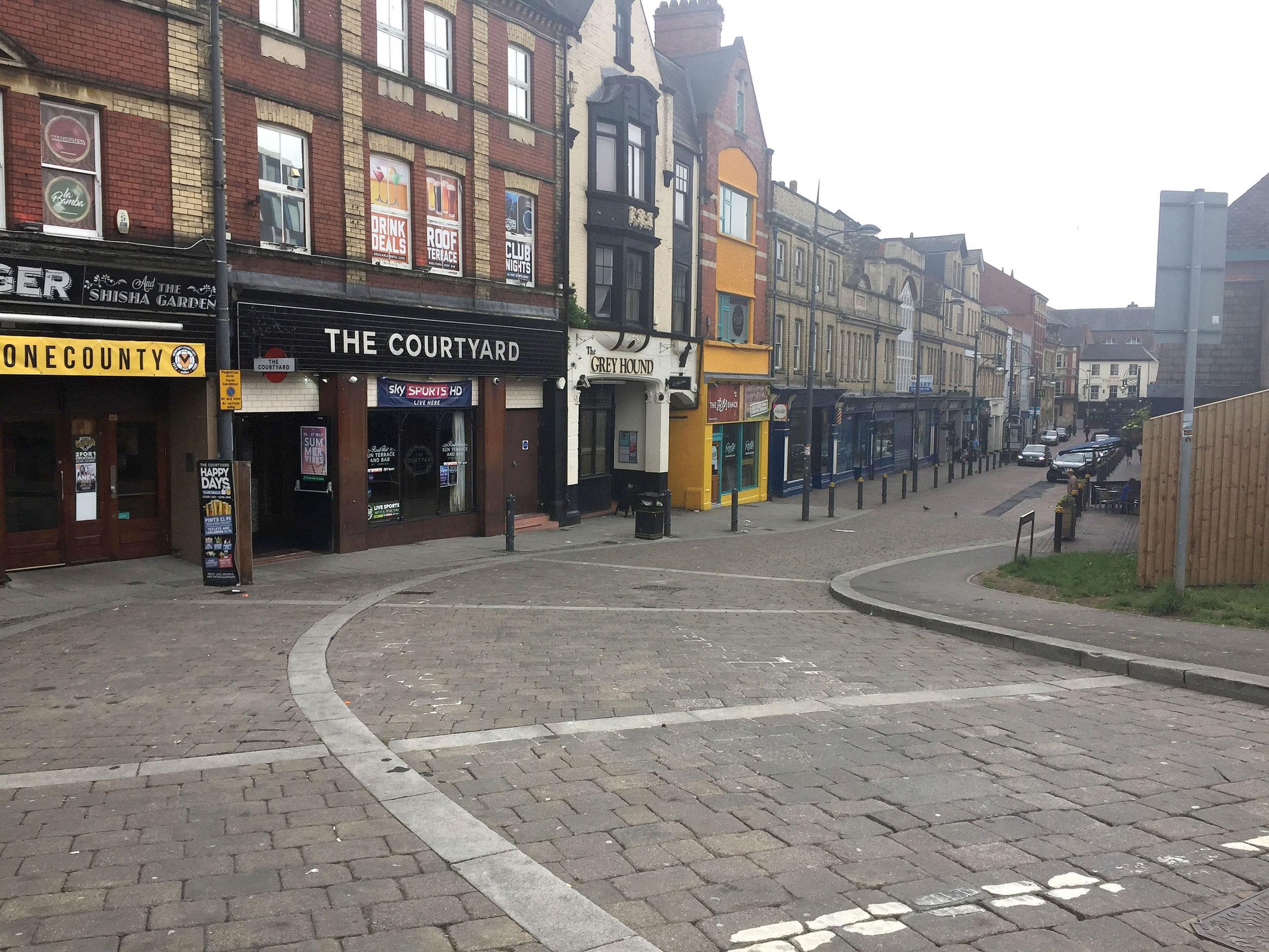 McCauley Cox is accused of deliberately driving his Ford people carrier into a crowd outside the Courtyard nightclub in Newport