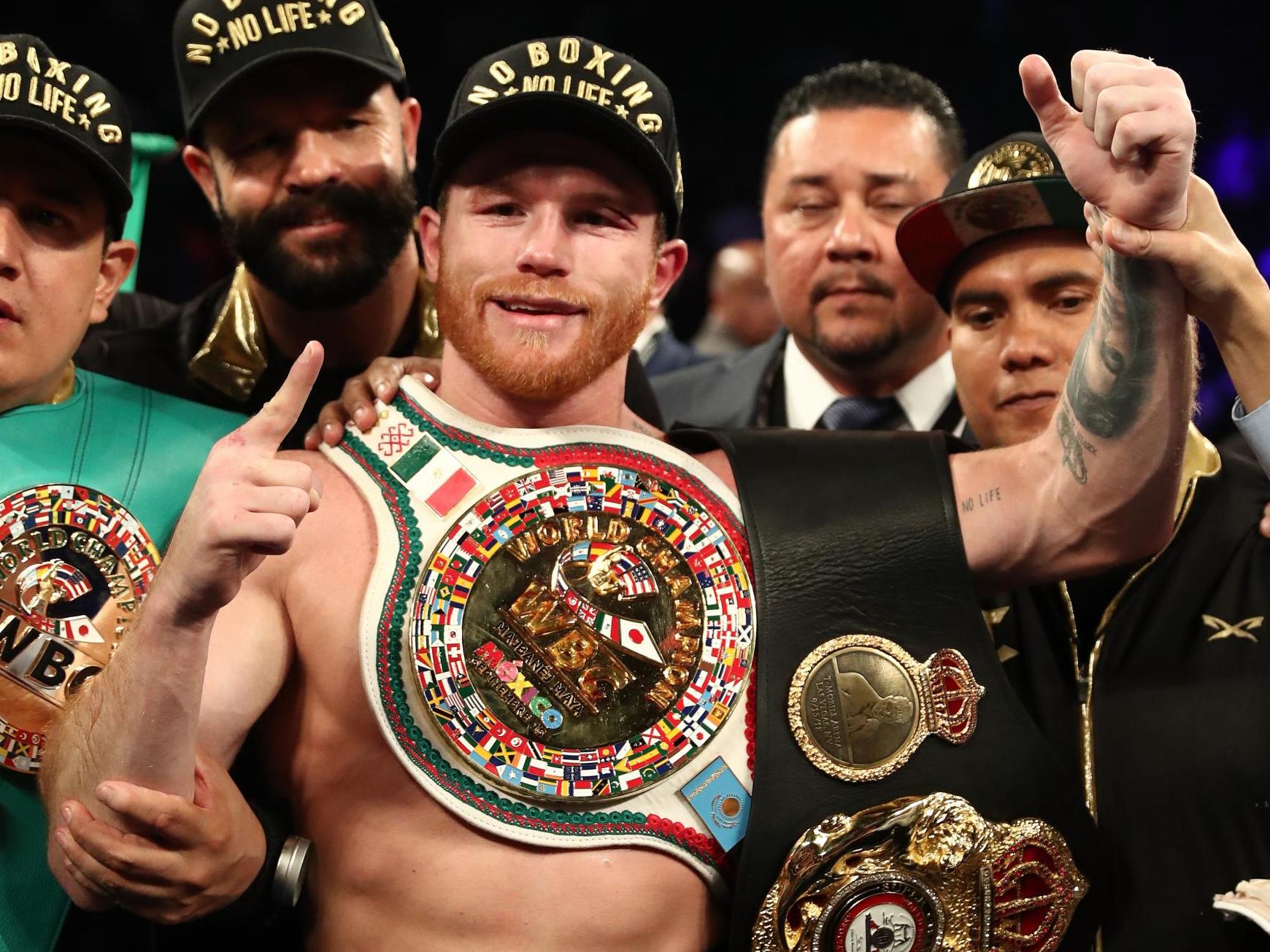 Canelo Alvarez adds another belt to those he won by taking down Gennady Golovkin