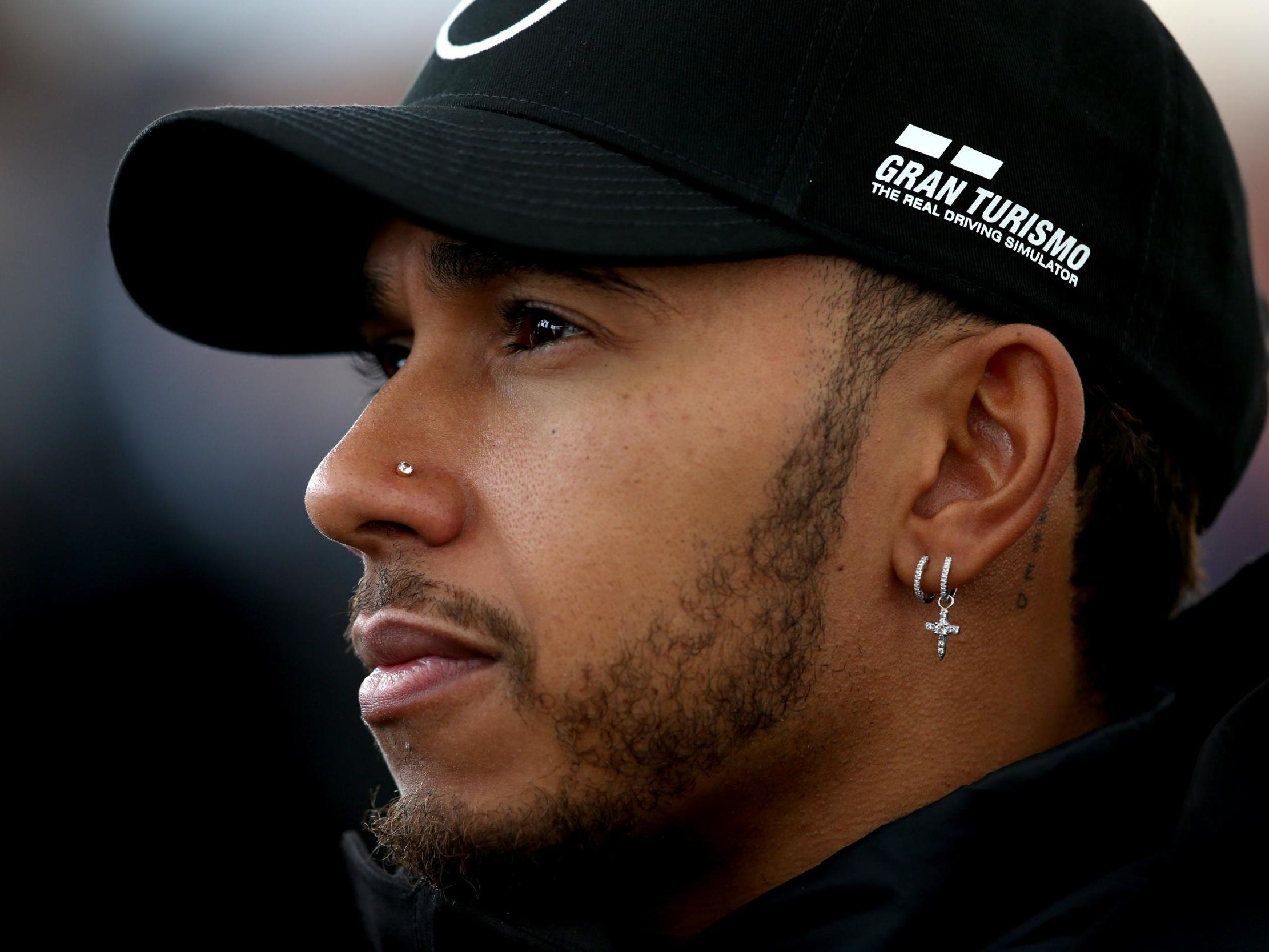 Lewis Hamilton in the paddock at Circuit of The Americas