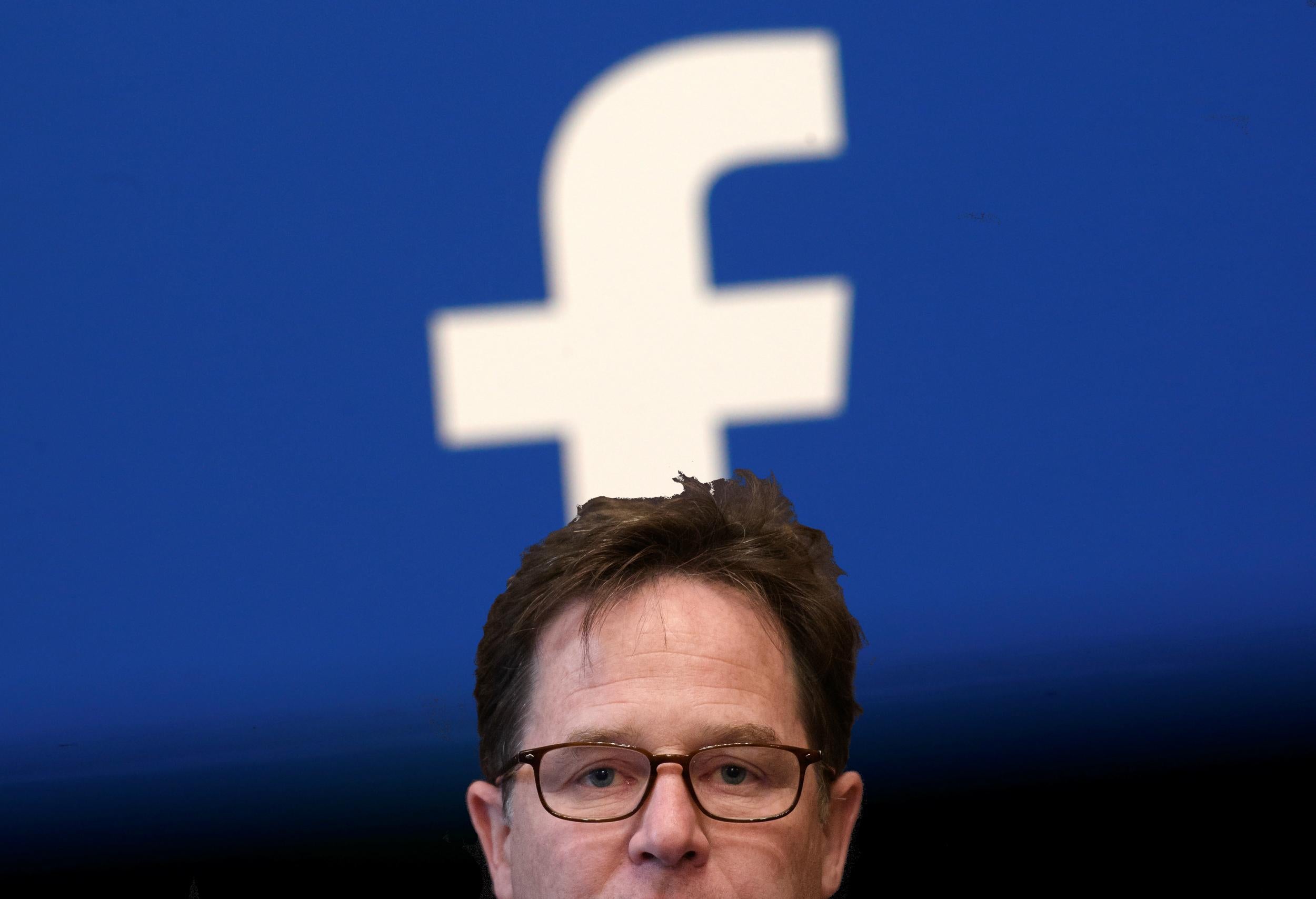 Former deputy prime minister Nick Clegg has become the public face of Facebook