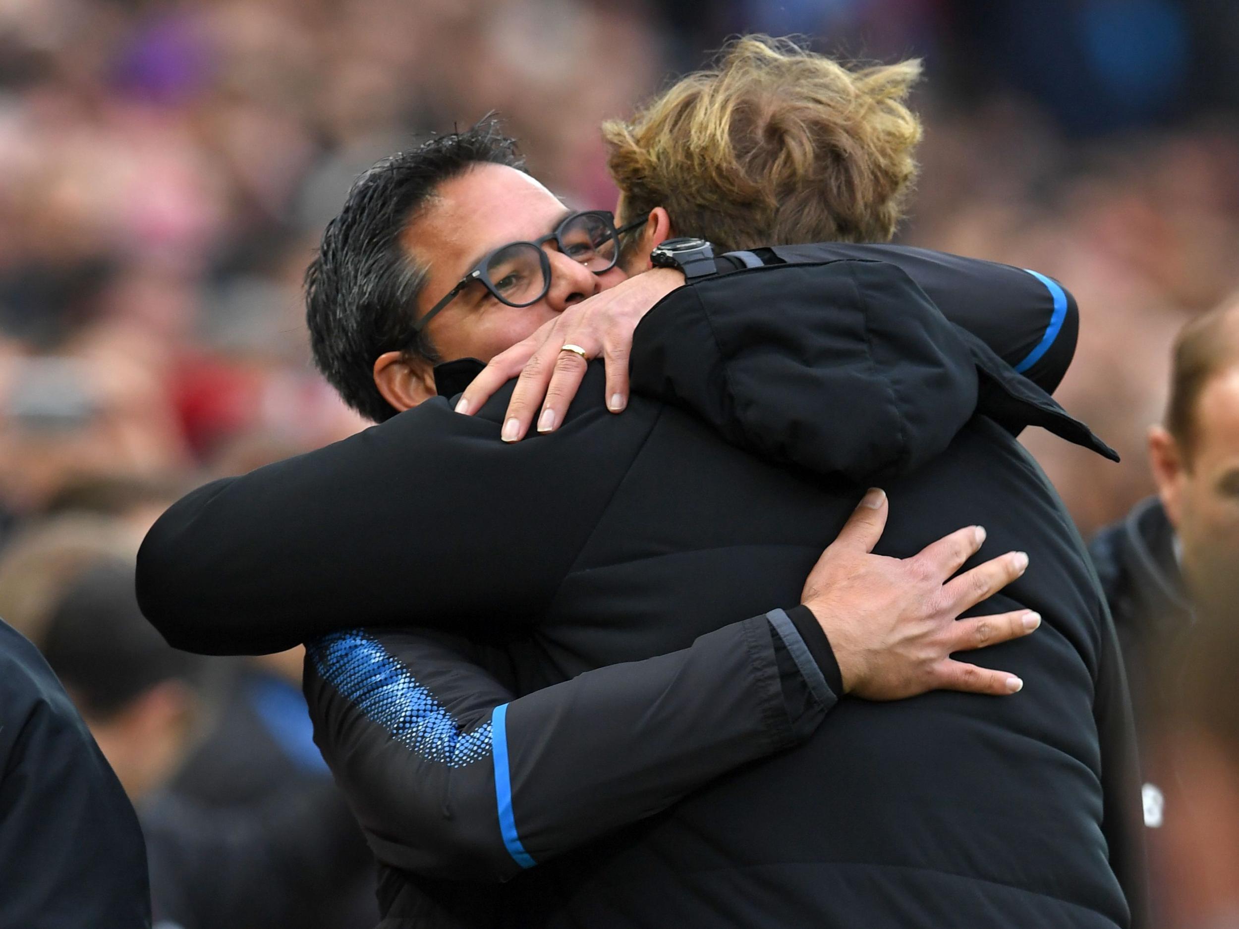 Klopp will meet his longtime friend David Wagner on the touchline