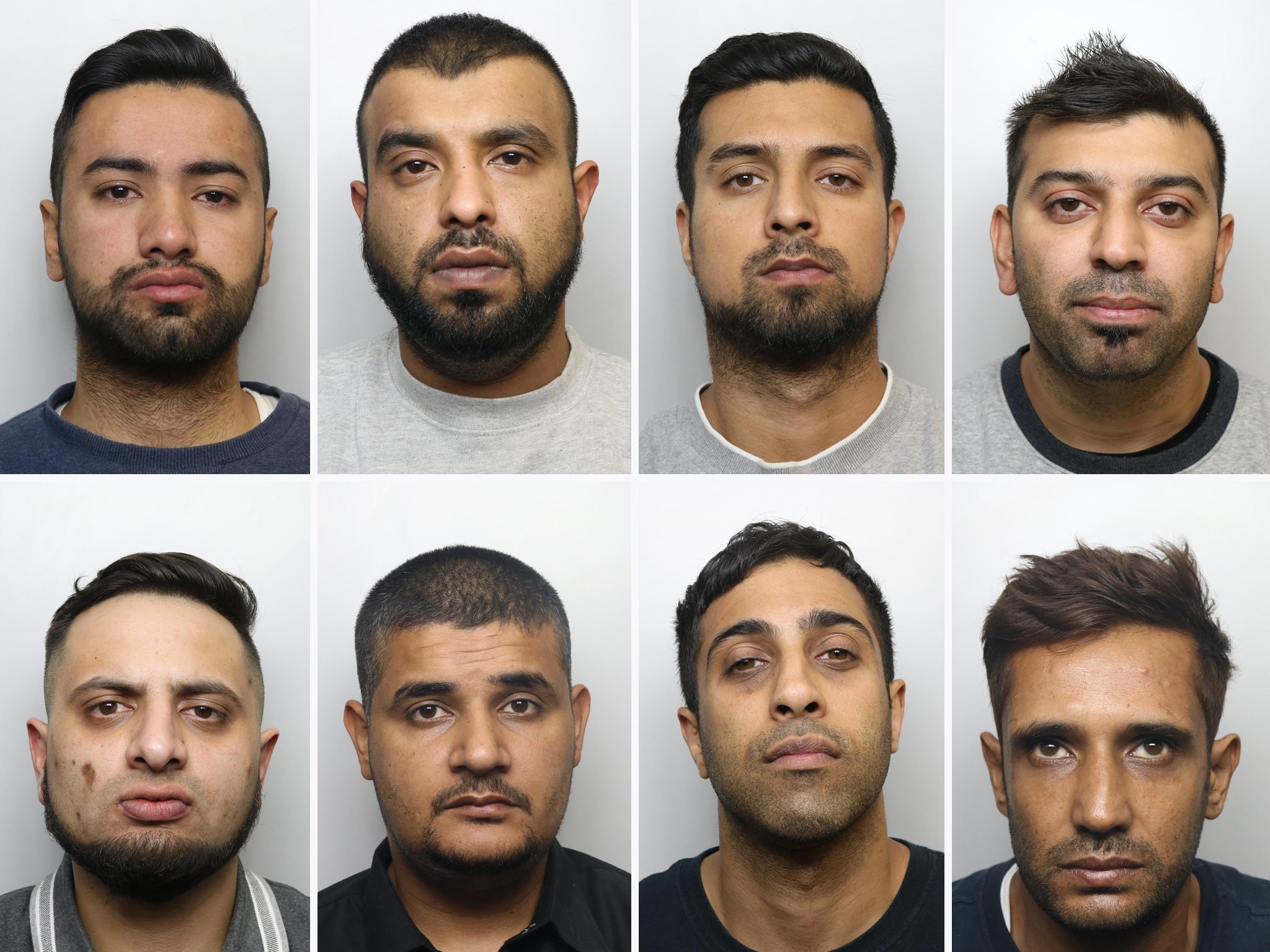 Mansoor Akhtar, Mohammed Irfraz, Nasarat Hussain, Sajid Hussain, Faisal Nadeem, Mohammed Azeem, Wiqas Mahmud, Manzoor Hassan were jailed after the second trial