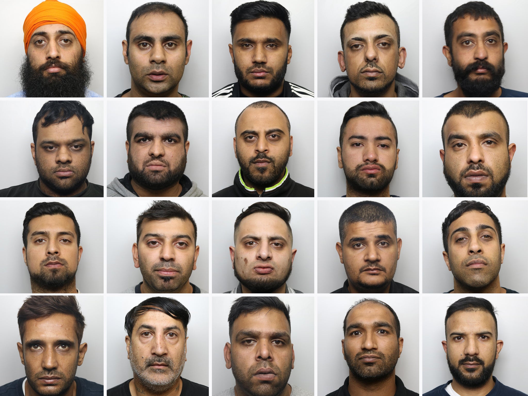 Jailed members of a Huddersfield grooming gang