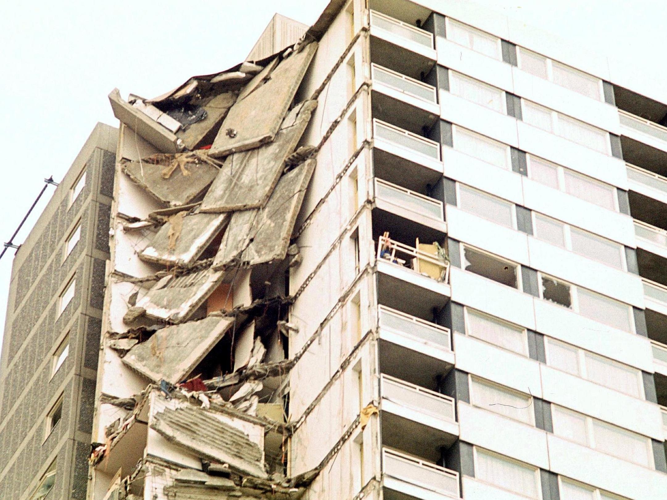 Gas explosion led to collapse at Ronan Point LPS tower block in 1968