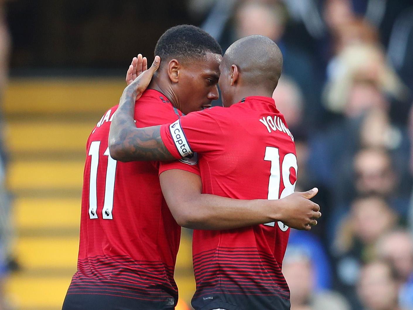 Martial equalised for United in the second half