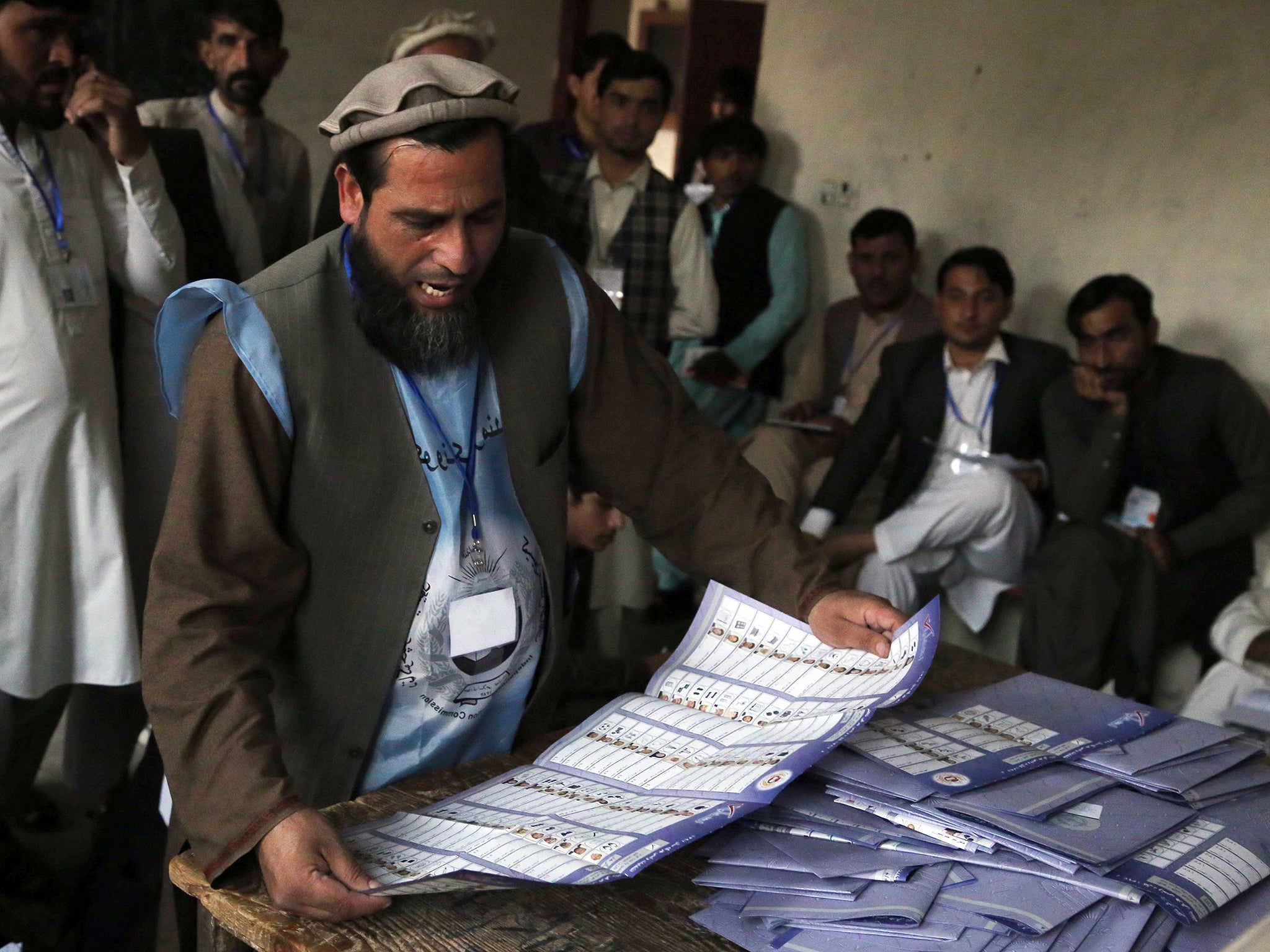 The elections have been plagued with threats of violence by Taliban militants warning people not to take part in the ‘foreign-imposed’ process