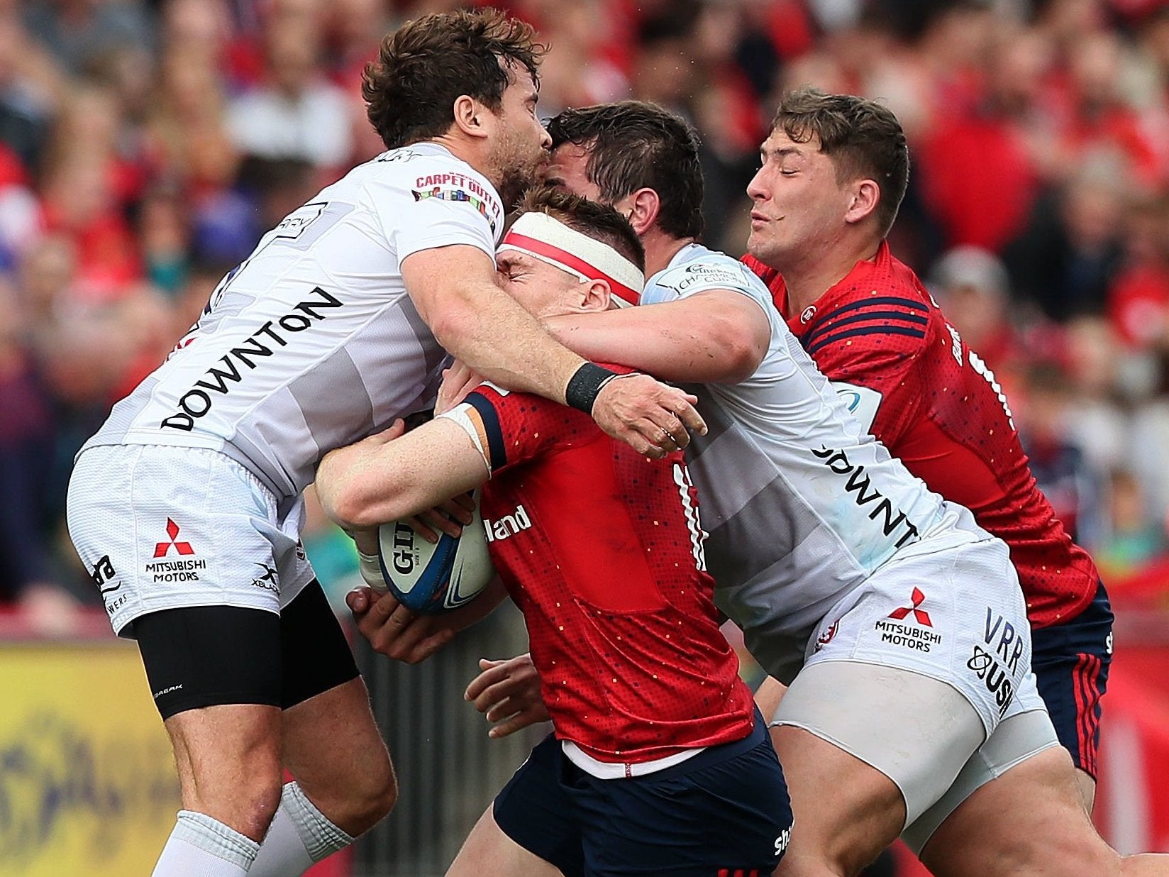 Cipriani's high-tackle on Rory Scannell earned him a straight red card