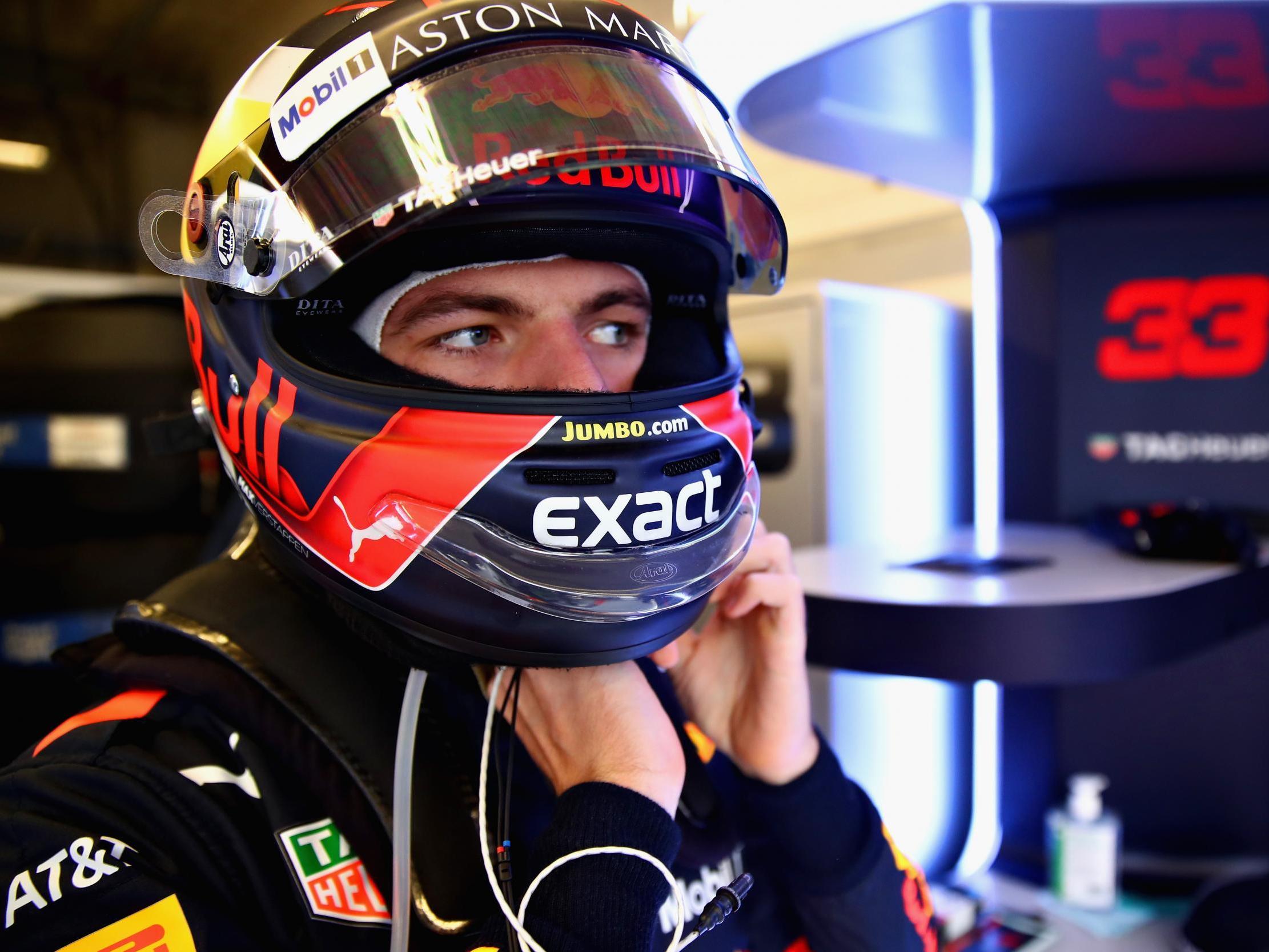 Max Verstappen was forced out of qualifying with broken suspension (Getty )