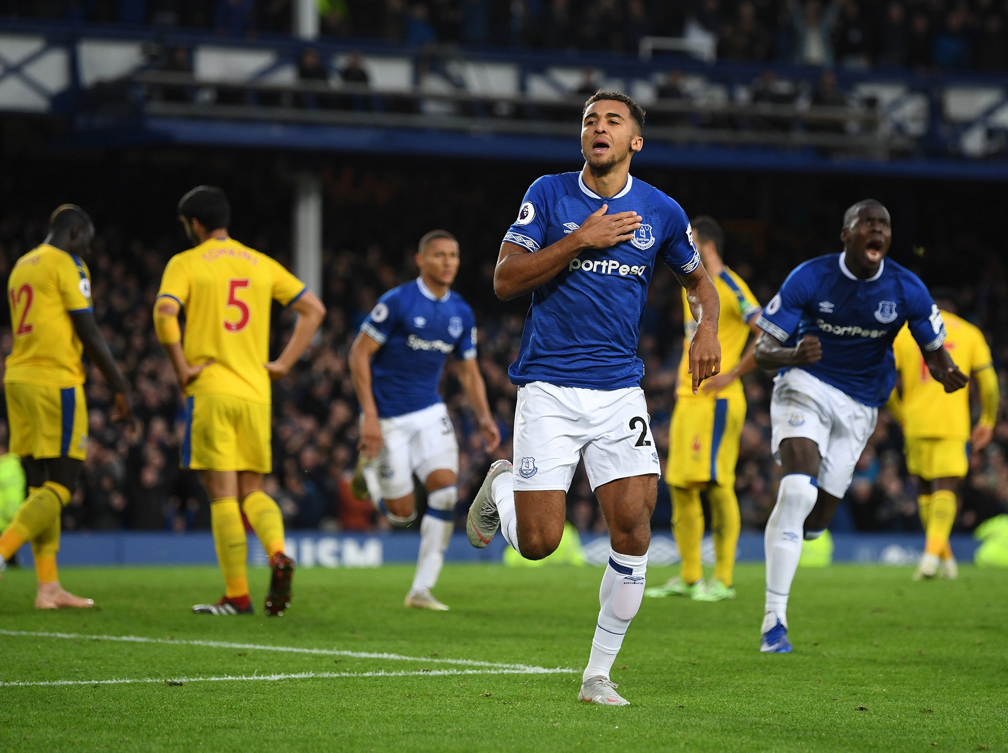 Dominic Calvert-Lewin hit Everton's first goal