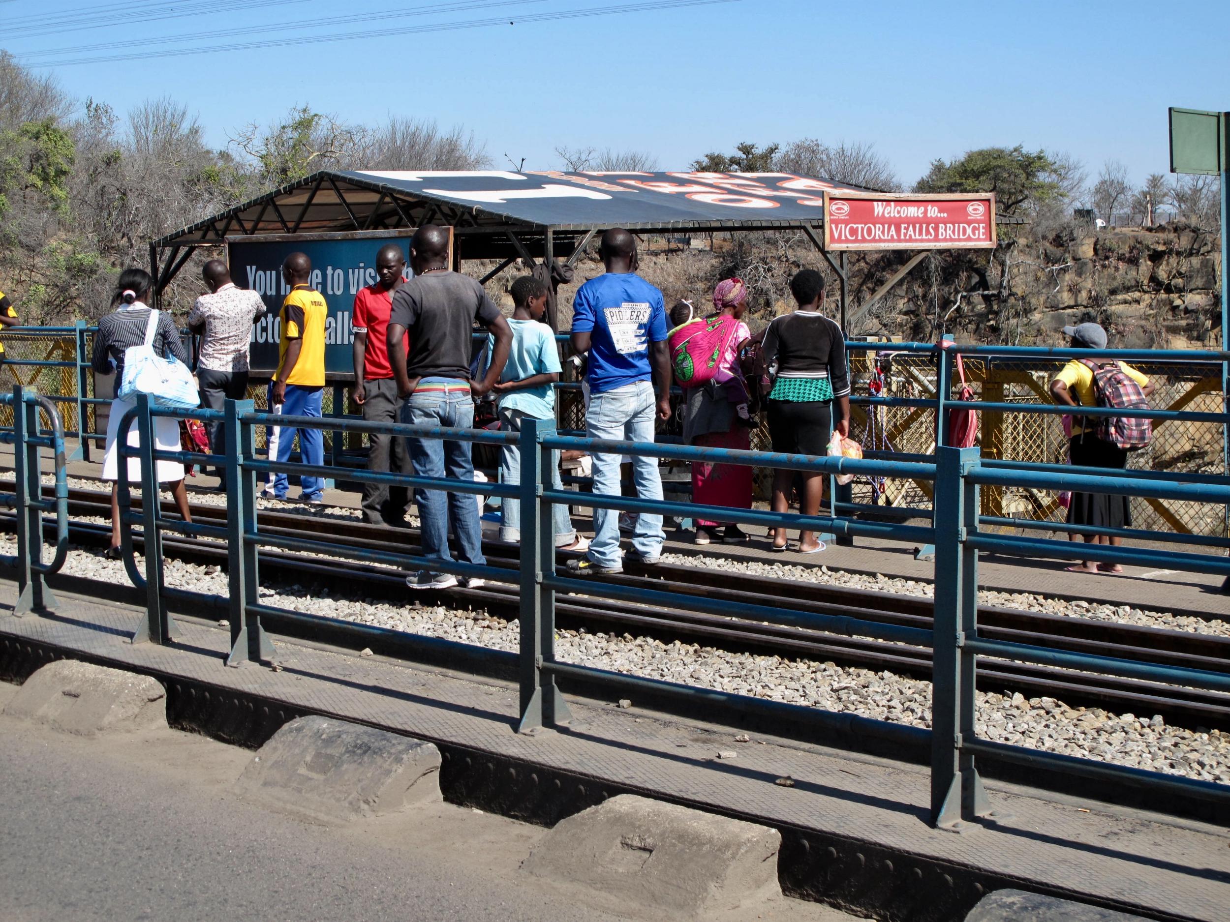 Good choice? Victoria Falls bridge, connecting Zimbabwe with Zambia