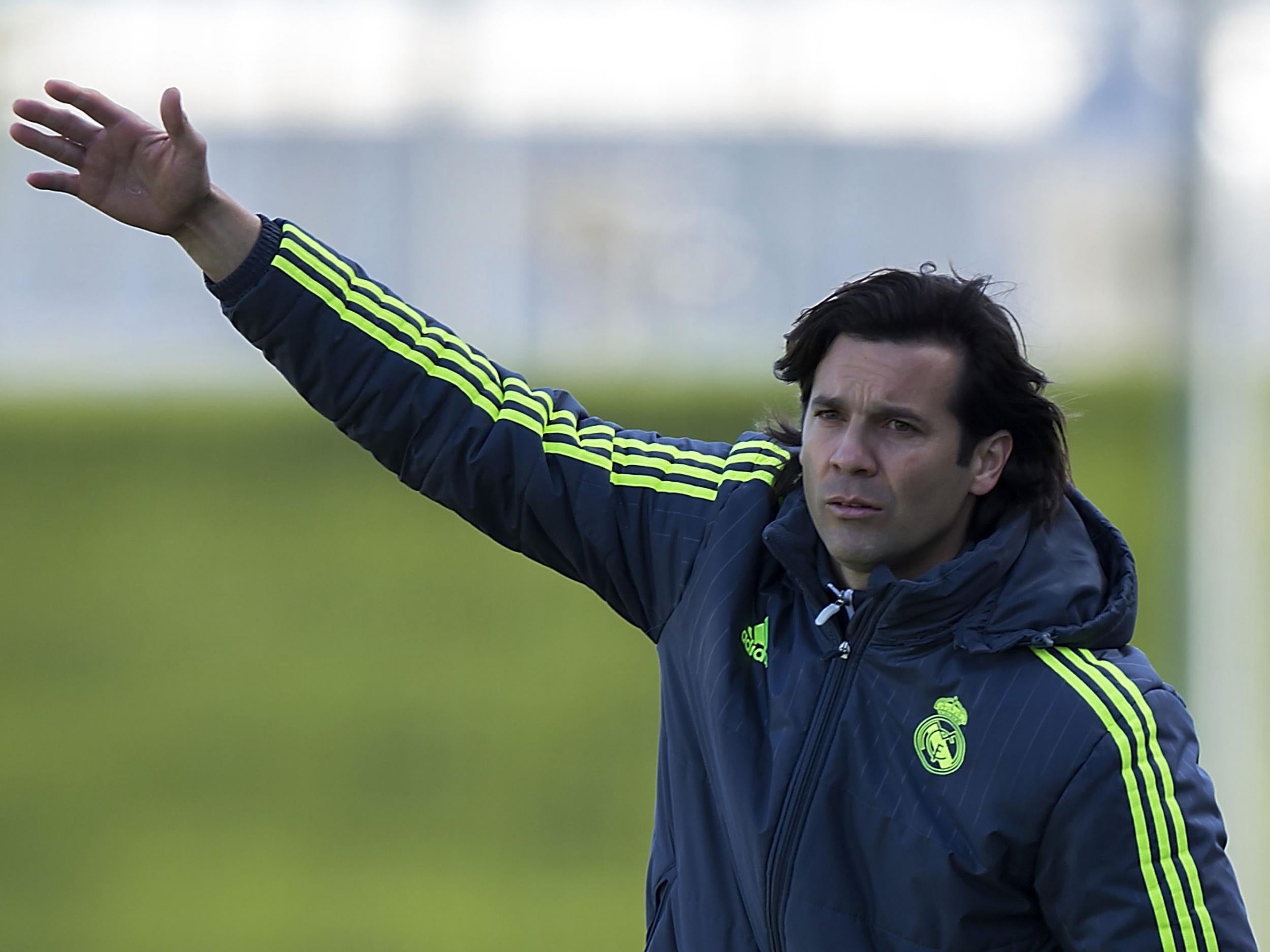 Real Madrid B team coach Santiago Solari is a short-term option