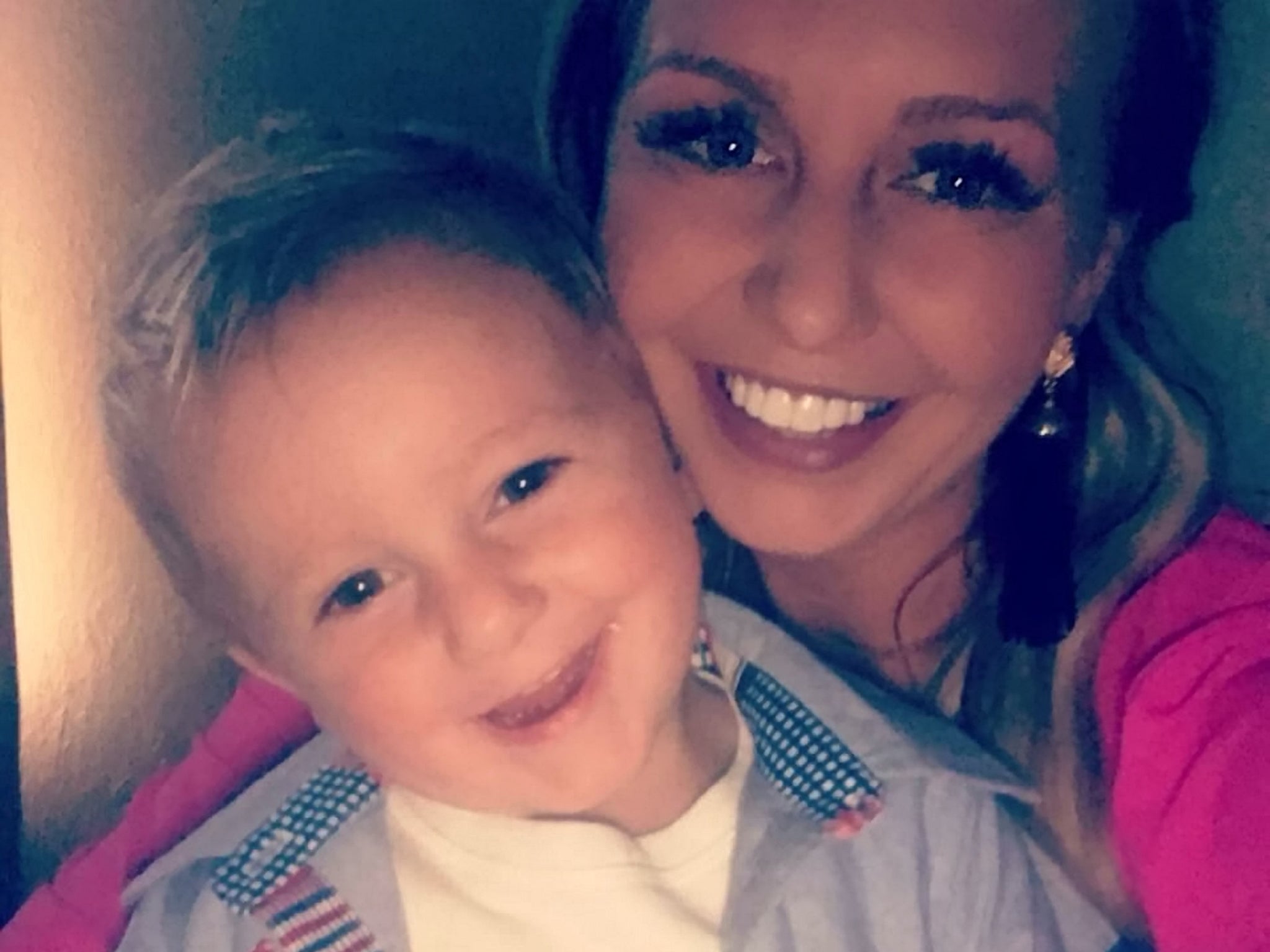 Jamie Wilson, 29, and her two-year-old son, Sage