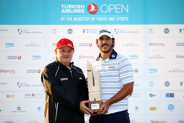 Brooks Koepka won his first European Tour event in Turkey in 2014