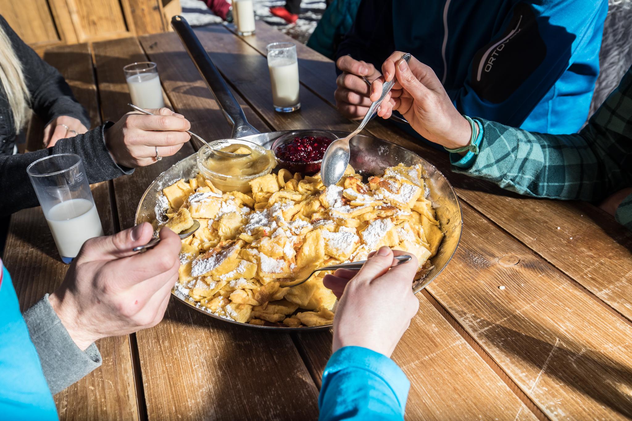 Enjoy traditional cuisine such as Kaiserschmarrn