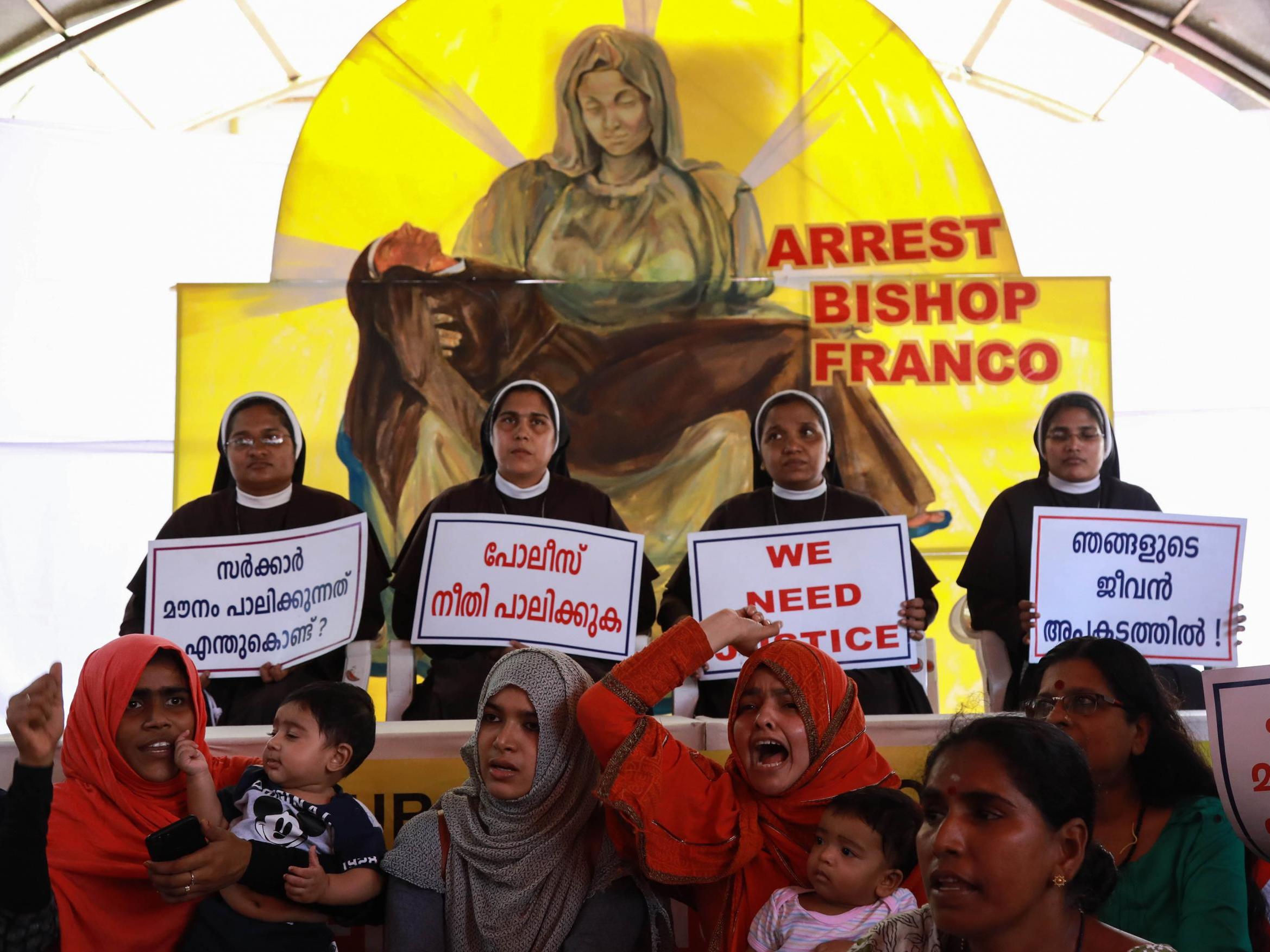 Nuns demanded the arrest of Bishop Mulakkal