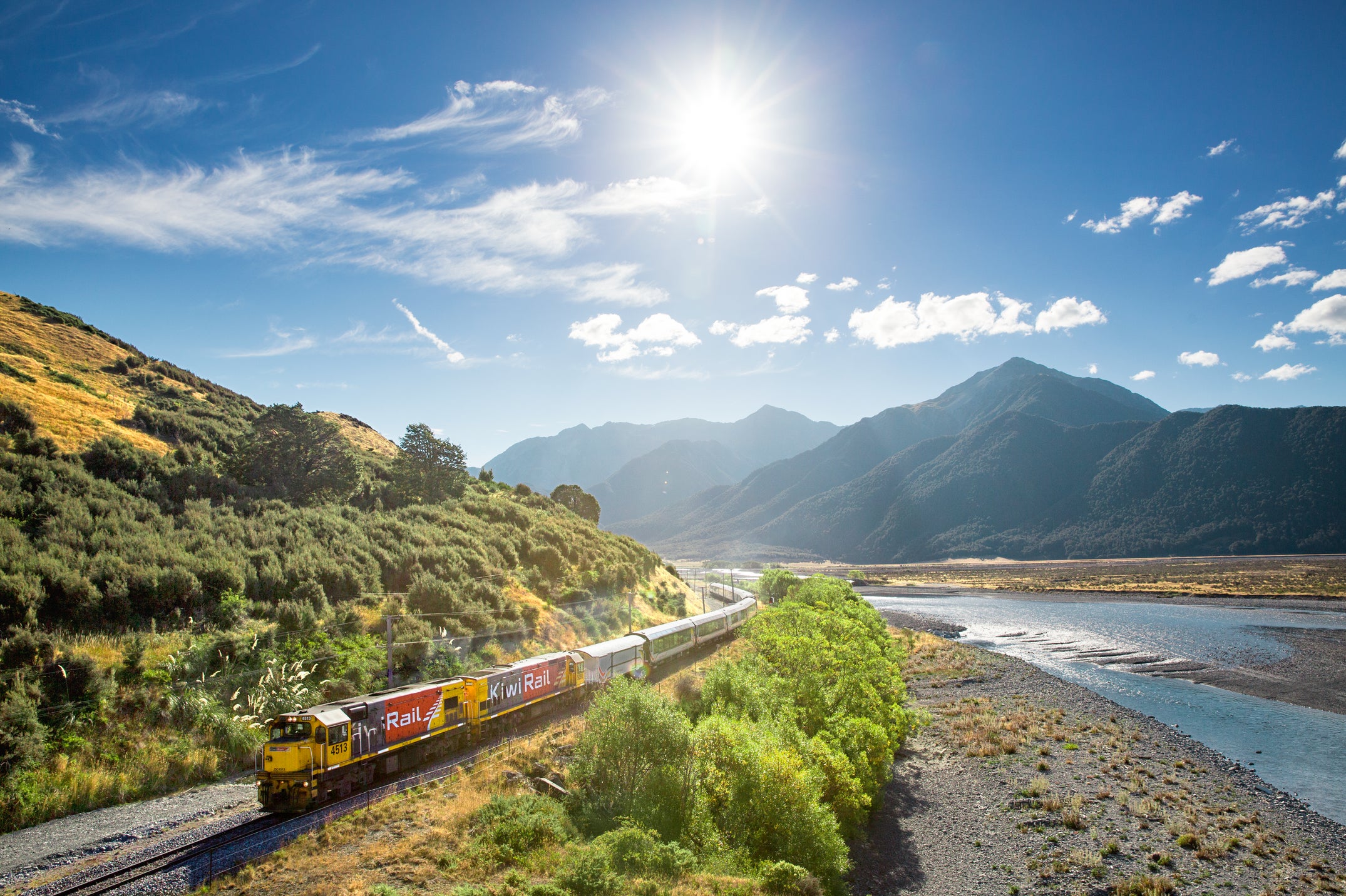 The TranzAlpine train through New Zealand’s South Island (TranzAlpine)