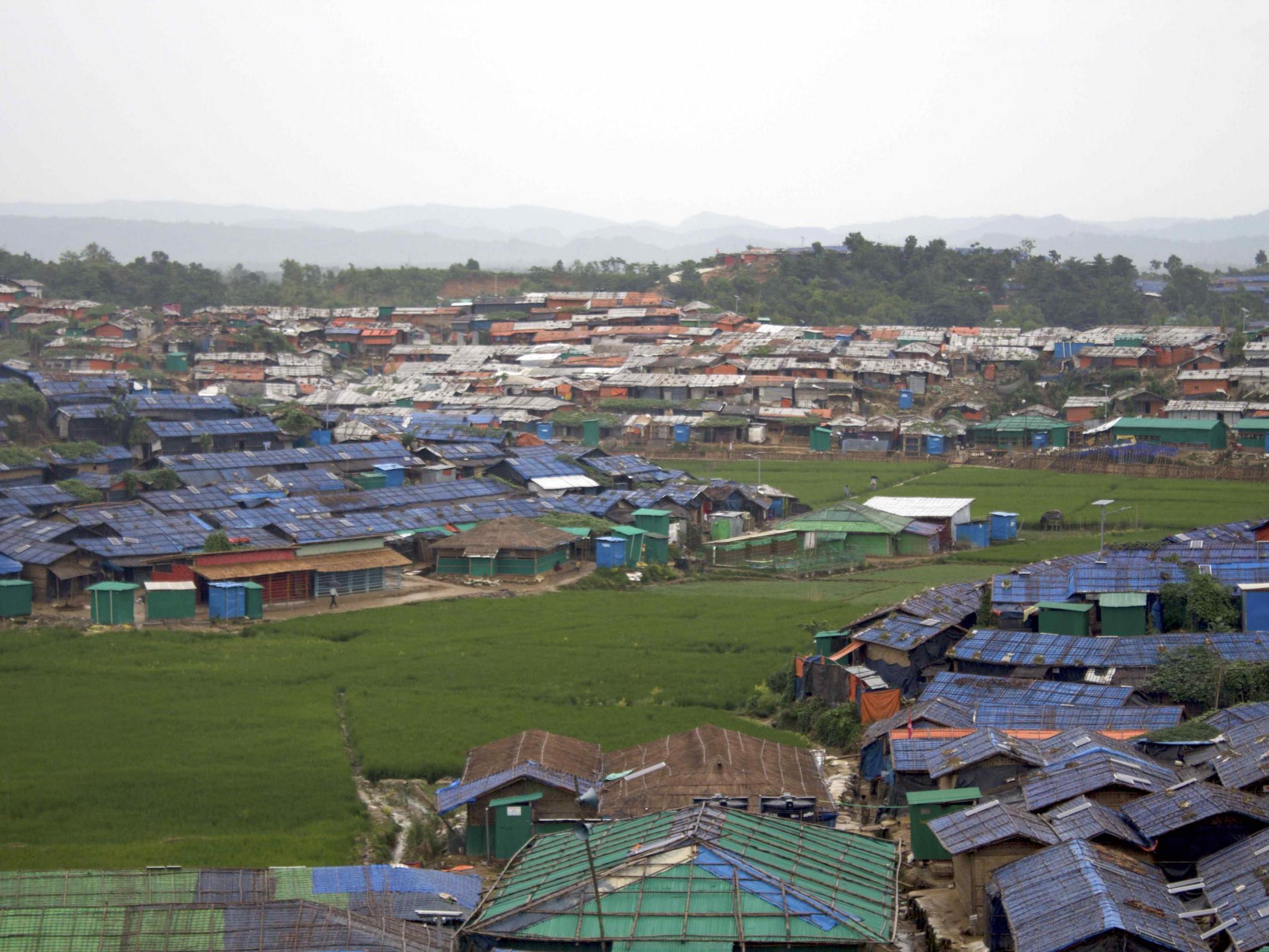 General view of the refugee camps outside Cox's Bazar, Bangladesh, which house more than 700,000 people who have fled Myanmar since August 2017