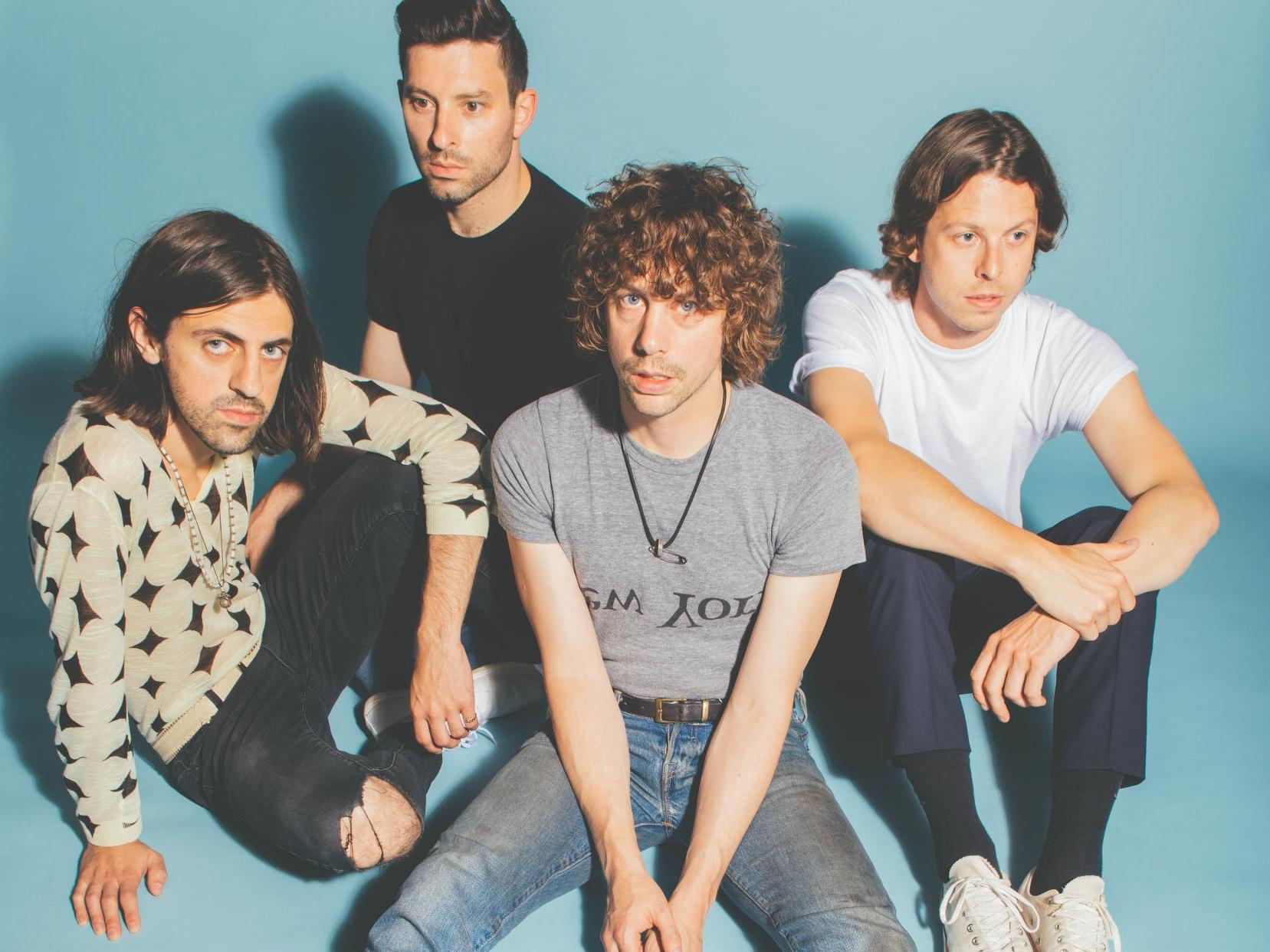 The new lineup, from left to right: David Ellis, David Sullivan-Kaplan, Johnny Borrell, Harry Deacon