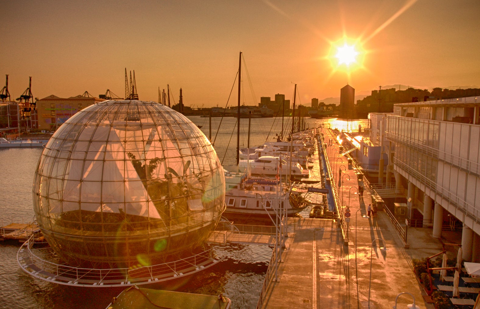 The Biosphere, known to locals as La Bolla