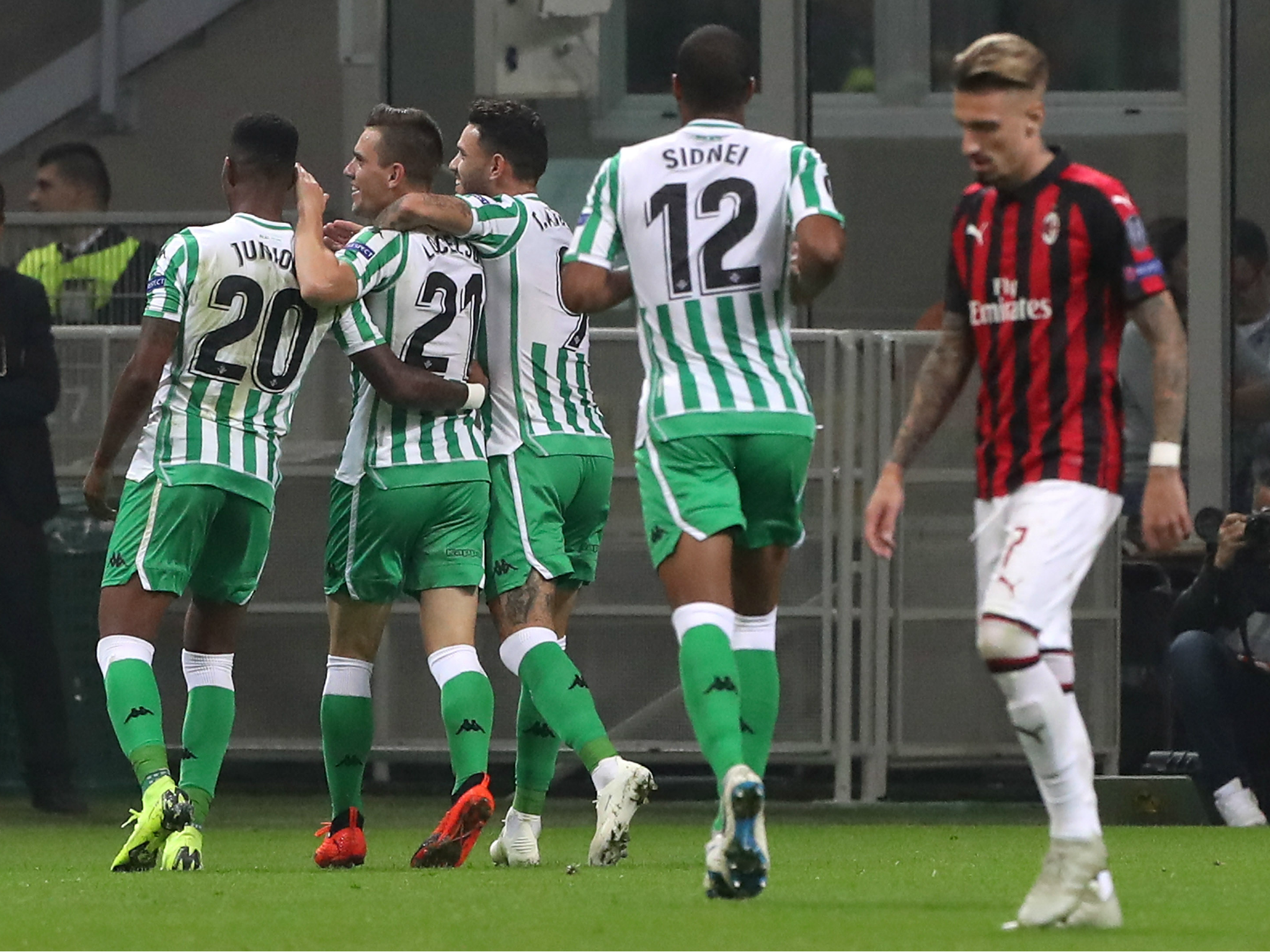 Milan lost 2-1 to Real Betis on Thursday night to fall to second in their Europa League group