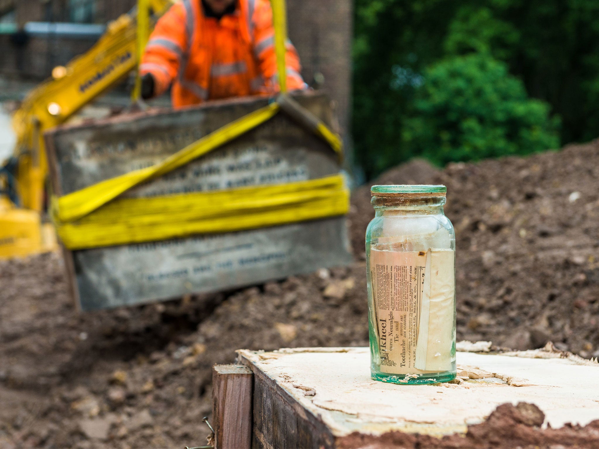 A time capsule from 1884 has already been discovered on the HS2 route in London