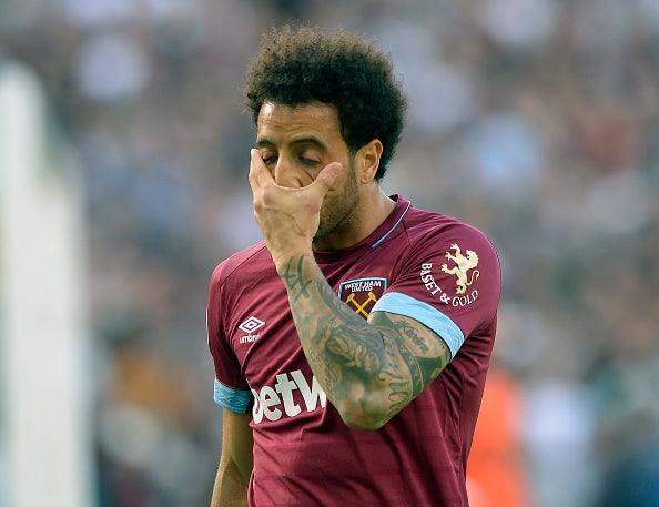 Felipe Anderson has had a stuttering start to his West Ham career