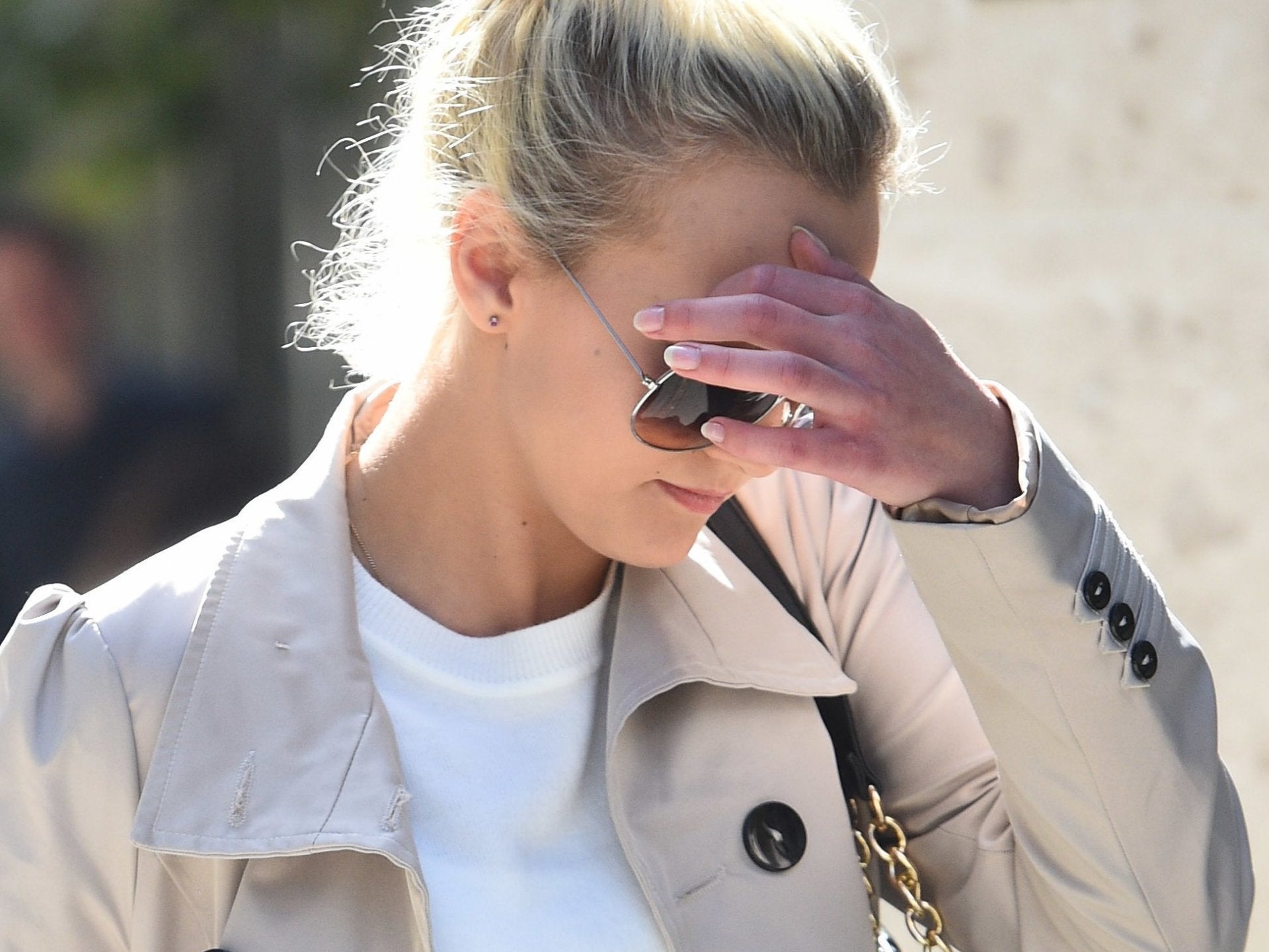 Natalia Darkowska, 18, arrives at the Old Bailey, London