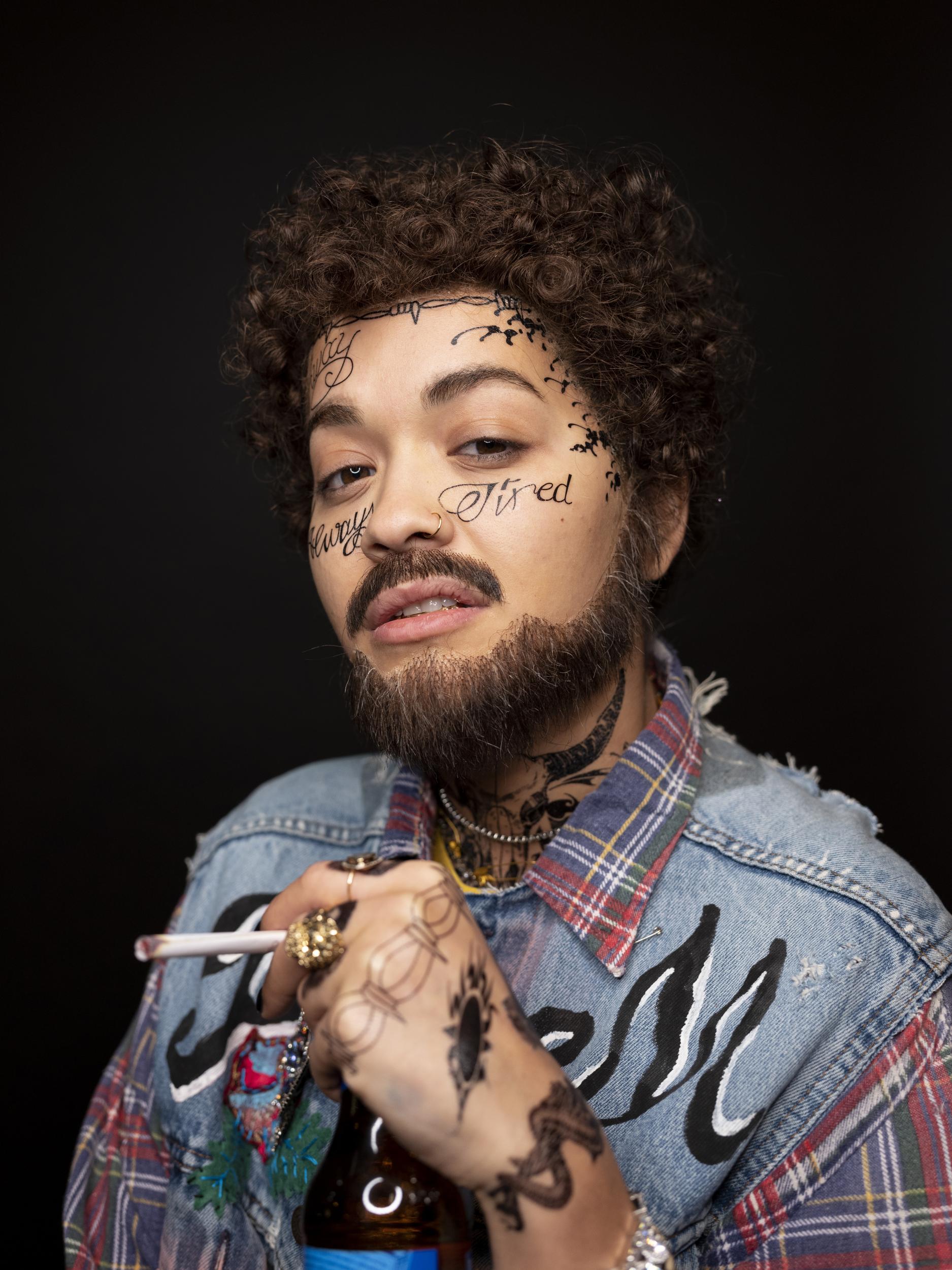 Rita Ora as Post Malone for Halloween 2018