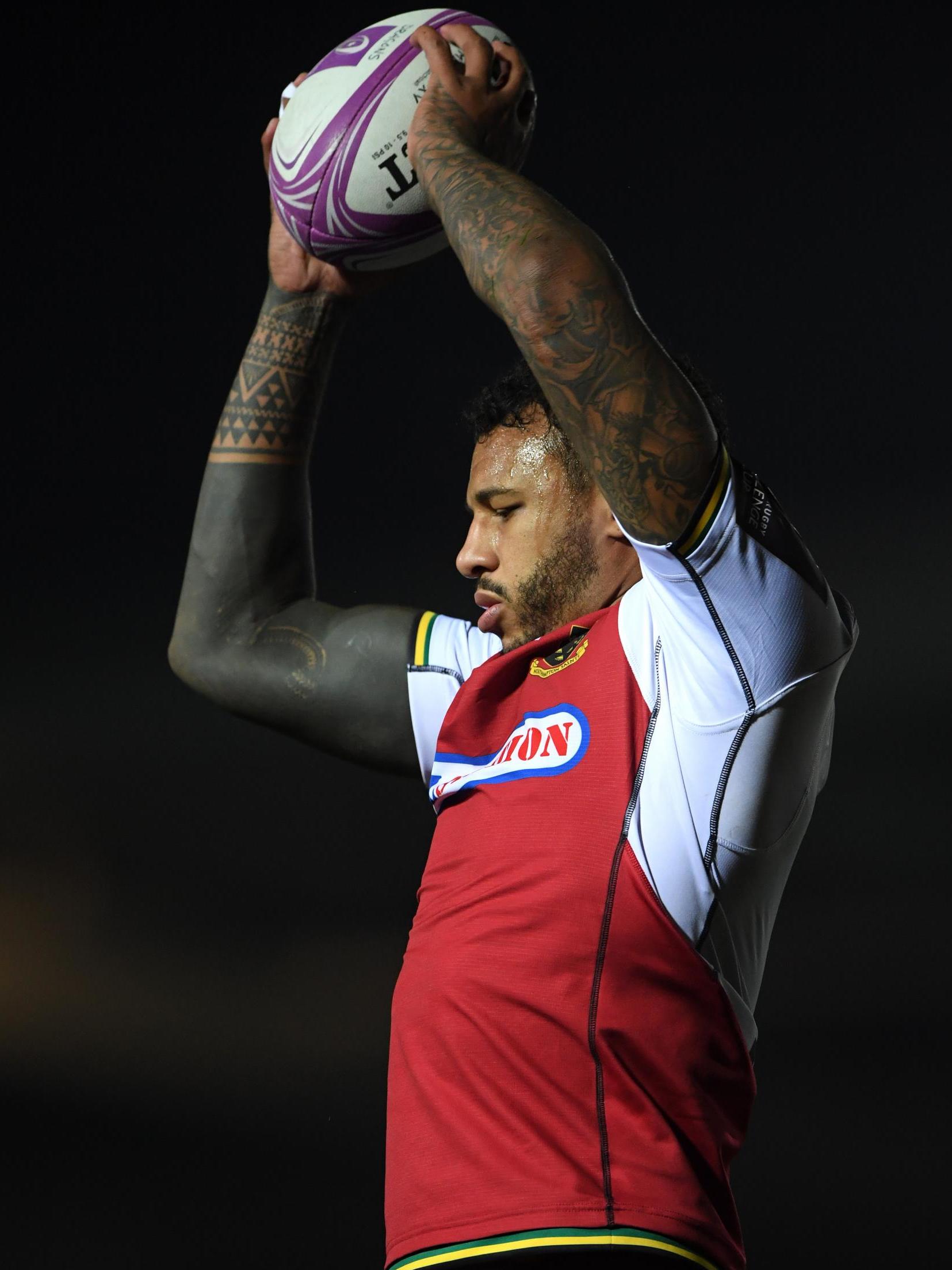 Courtney Lawes played 72 minutes for Northampton last weekend (Getty )