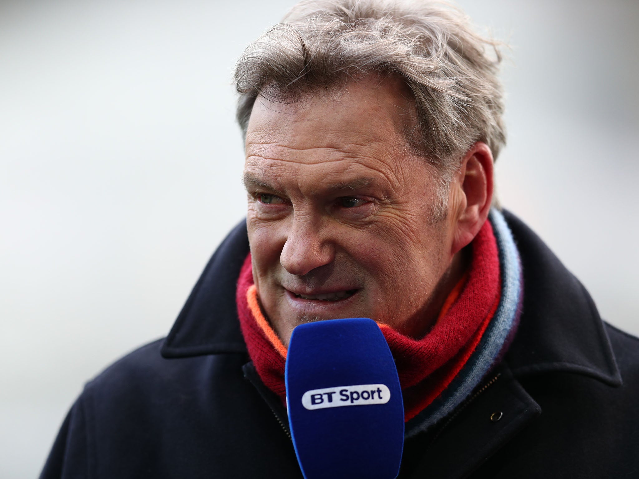 Hoddle was taken to hospital after falling ill at the BT Sport studio