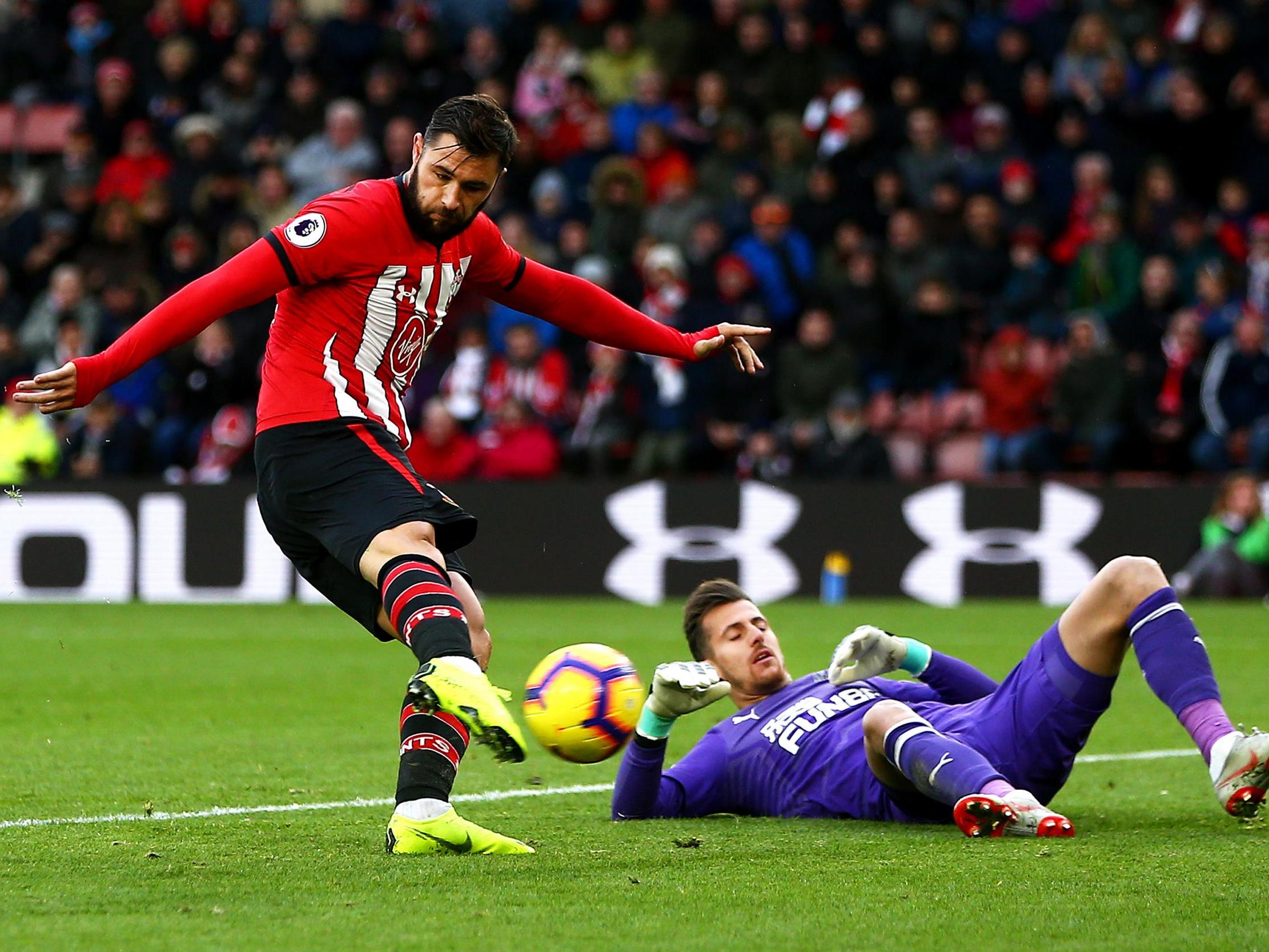 Charlie Austin saw his goal against Newcastle disallowed