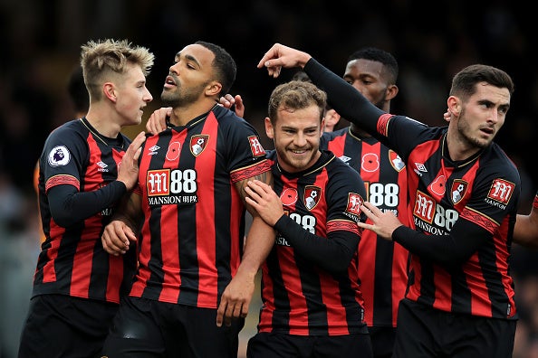 Wilson scored twice in Bournemouth's 3-0 win over Fulham