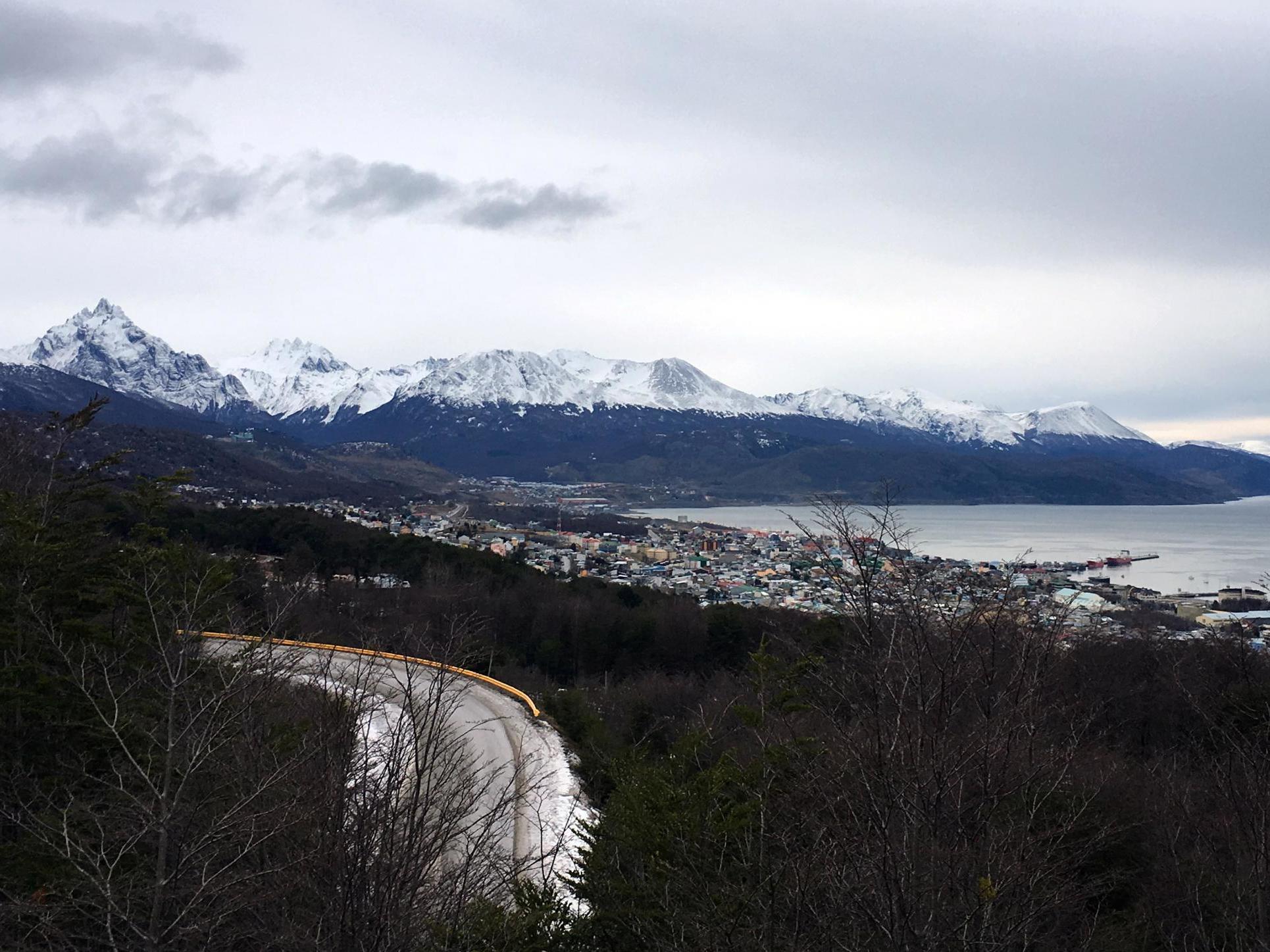 The coast of Ushuaia, a resort town in Argentina (file photo)