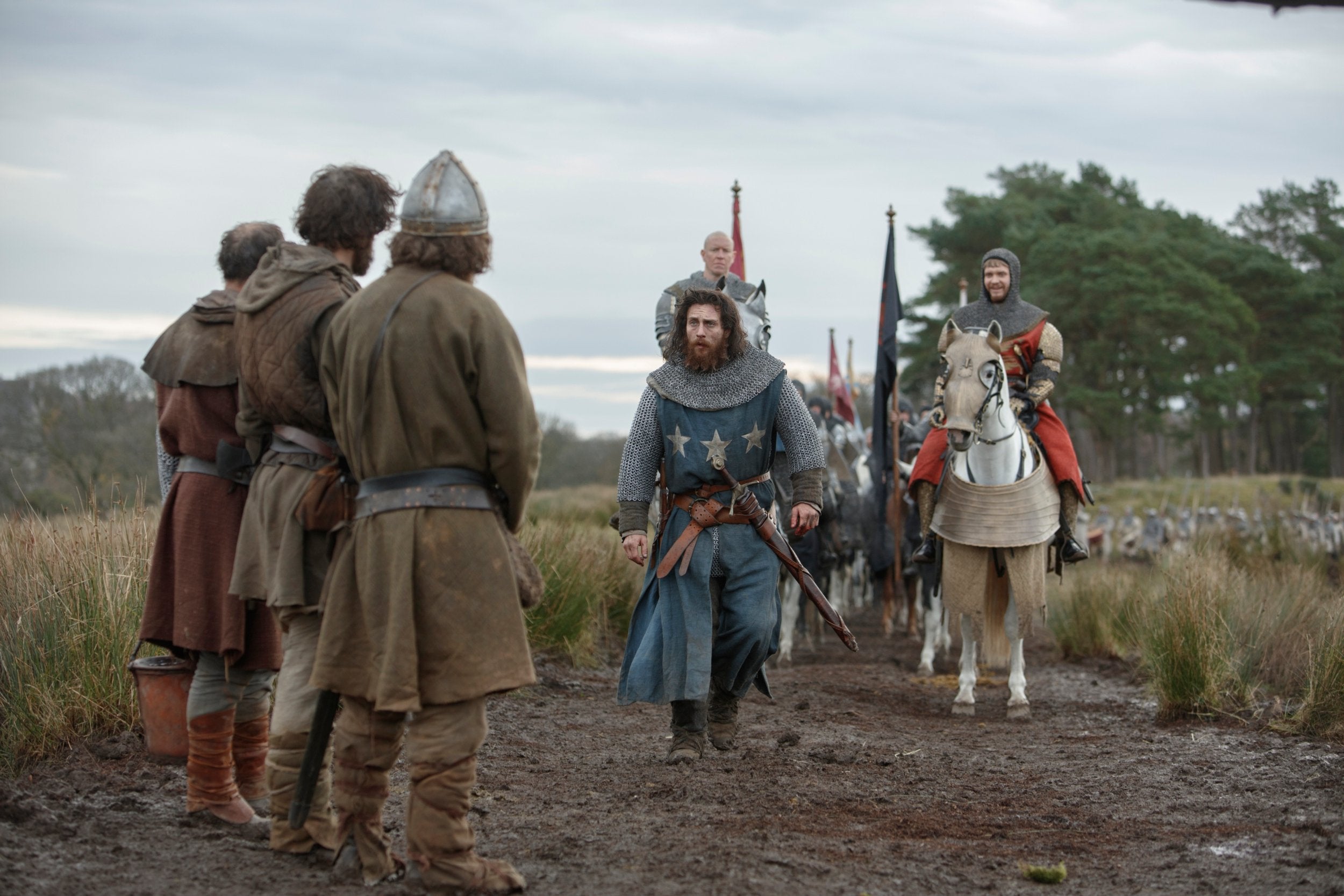 Aaron Taylor-Johnson as James Douglas in 'Outlaw King'