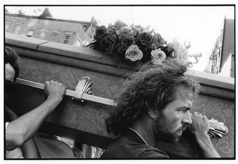 The 1993 funeral of a prominent Aids activist became a march through the streets