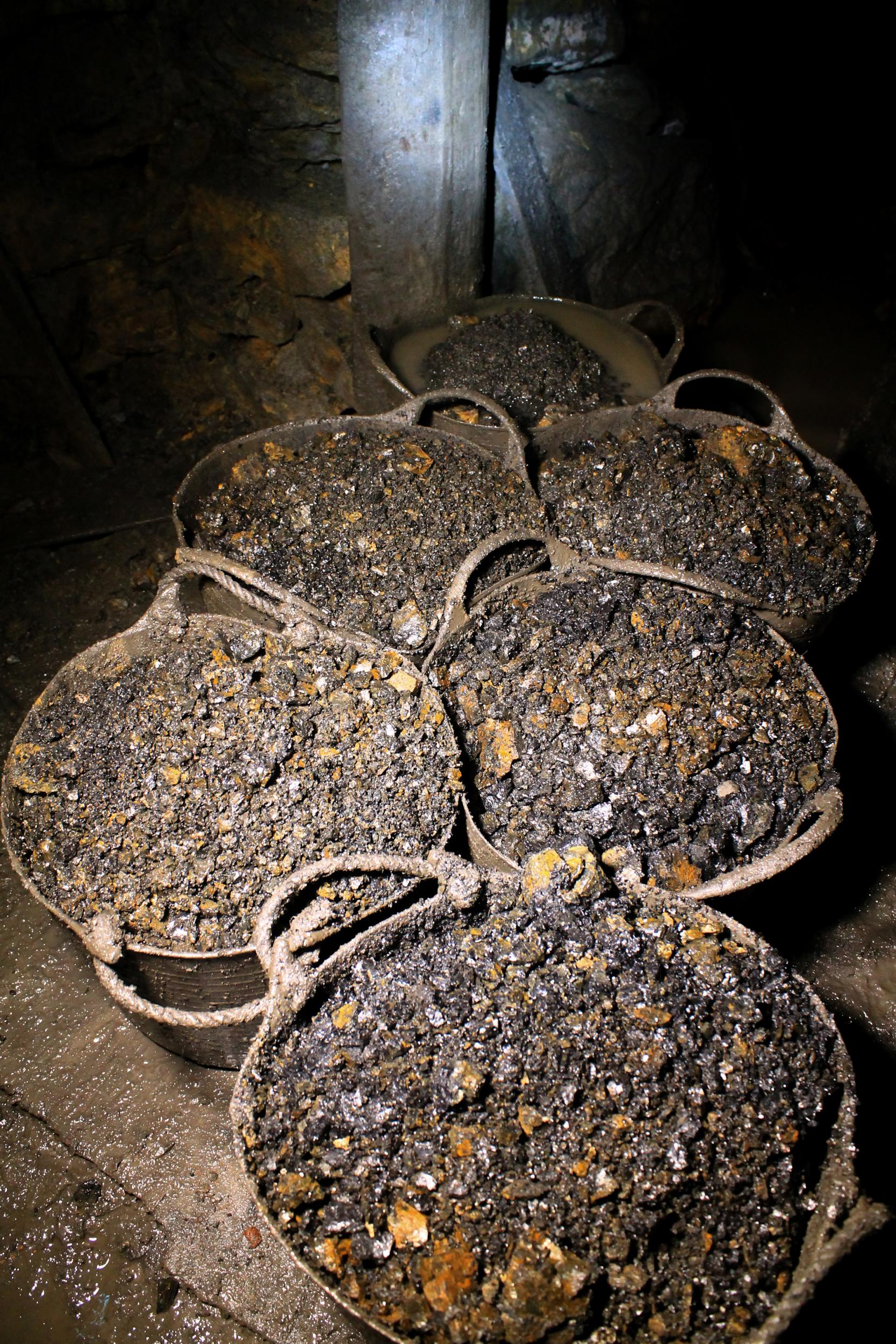 Truggs filled with much smaller chunks of coal