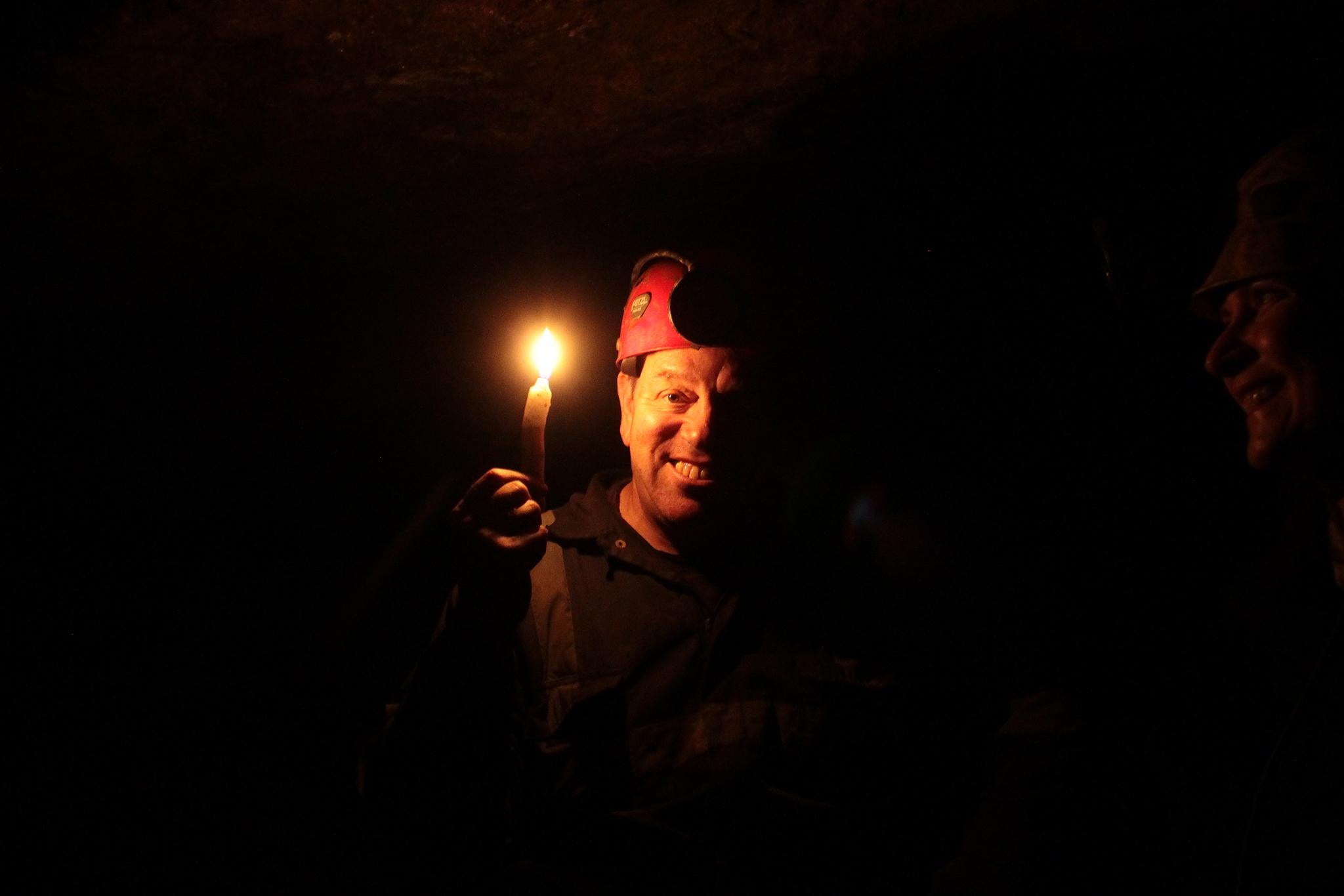 Testing, testing: all the time the candle shines brightly there is air in the shaft