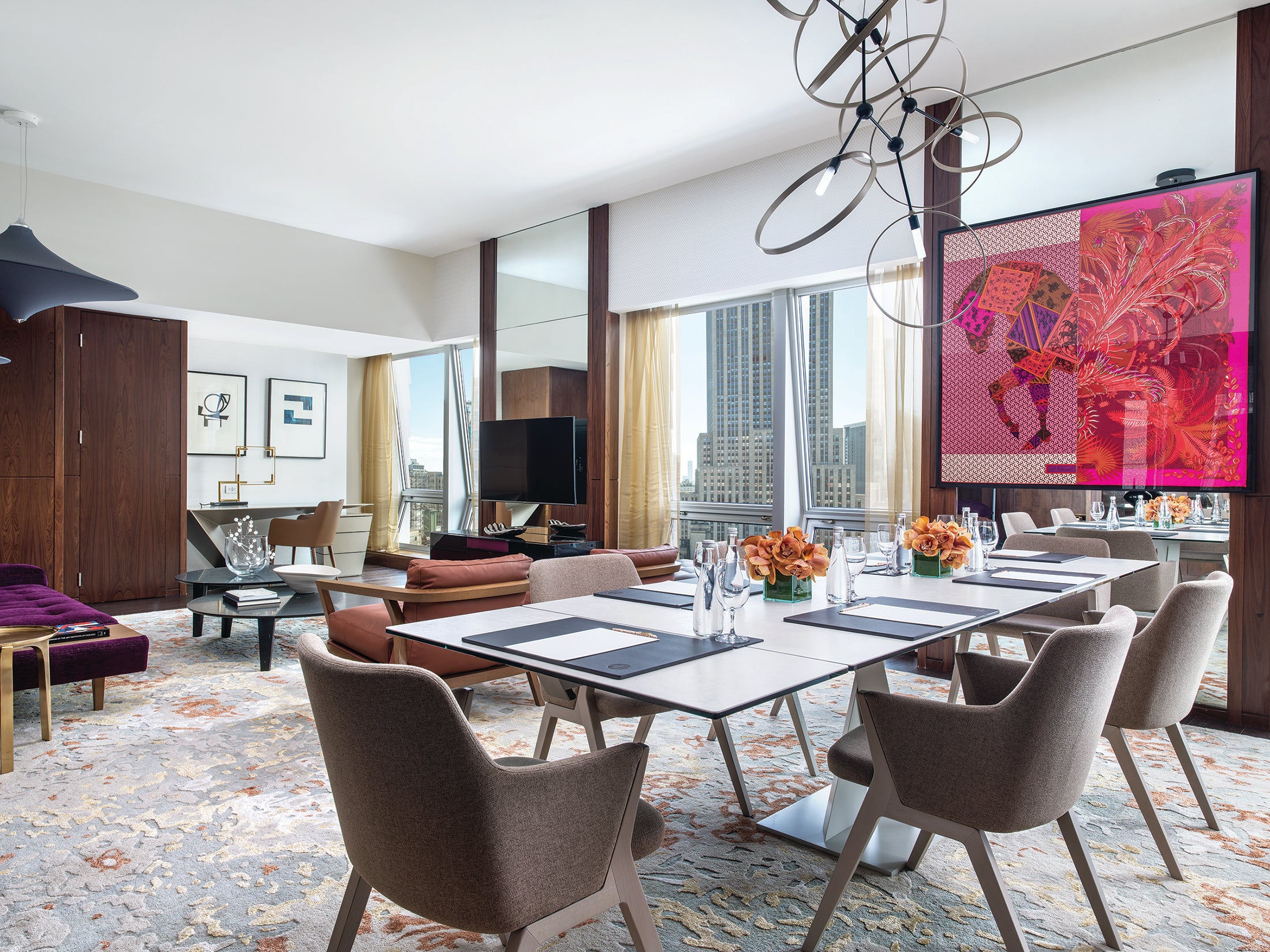 The Langham presidential suite is an art lover's dream