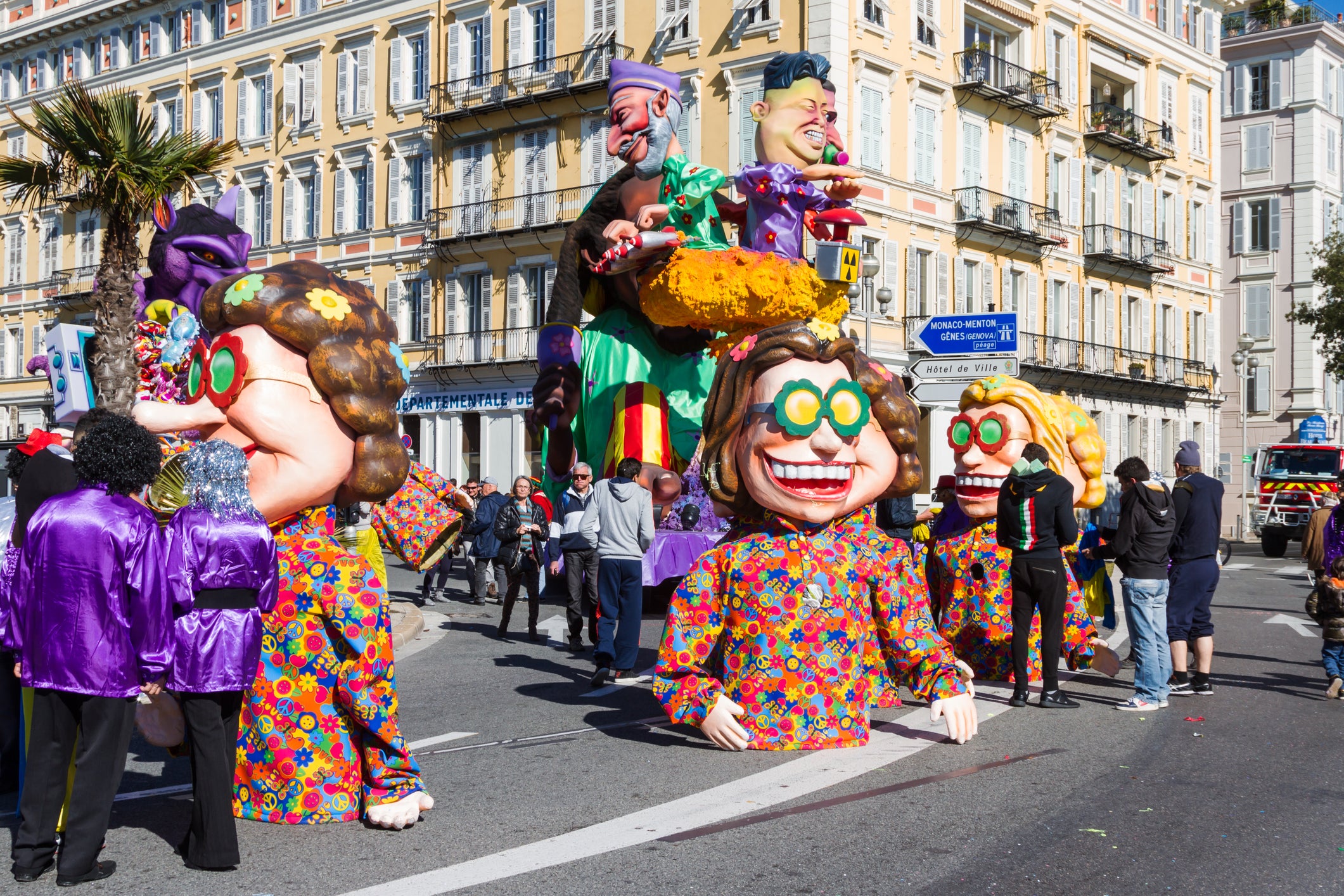 The Nice Carnival takes place every year in the coastal city (Getty)