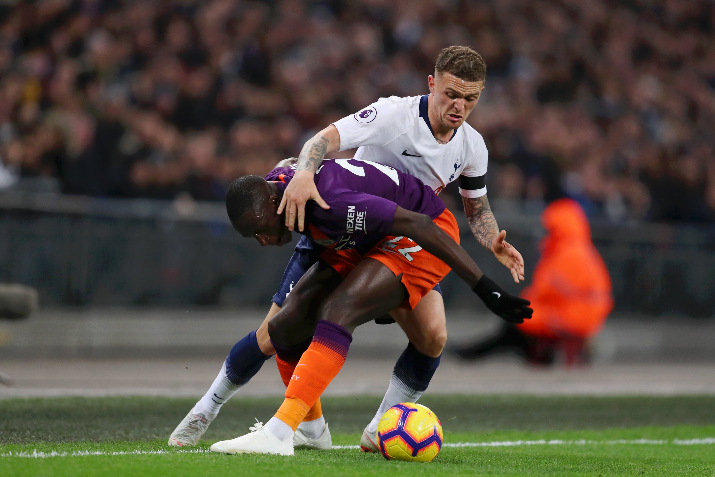 Kieran Trippier struggled against Raheem Sterling