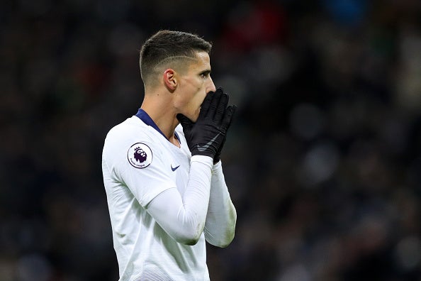 Erik Lamela missed a glorious opportunity towards the end of the match