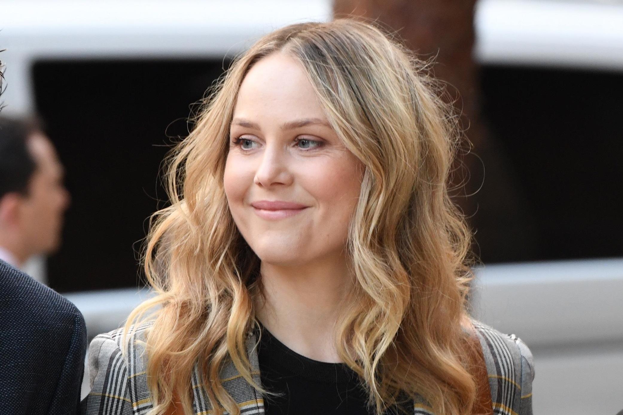 Eryn Jean Norvill arrives the Federal Court prior to giving evidence in the Geoffrey Rush defamation case