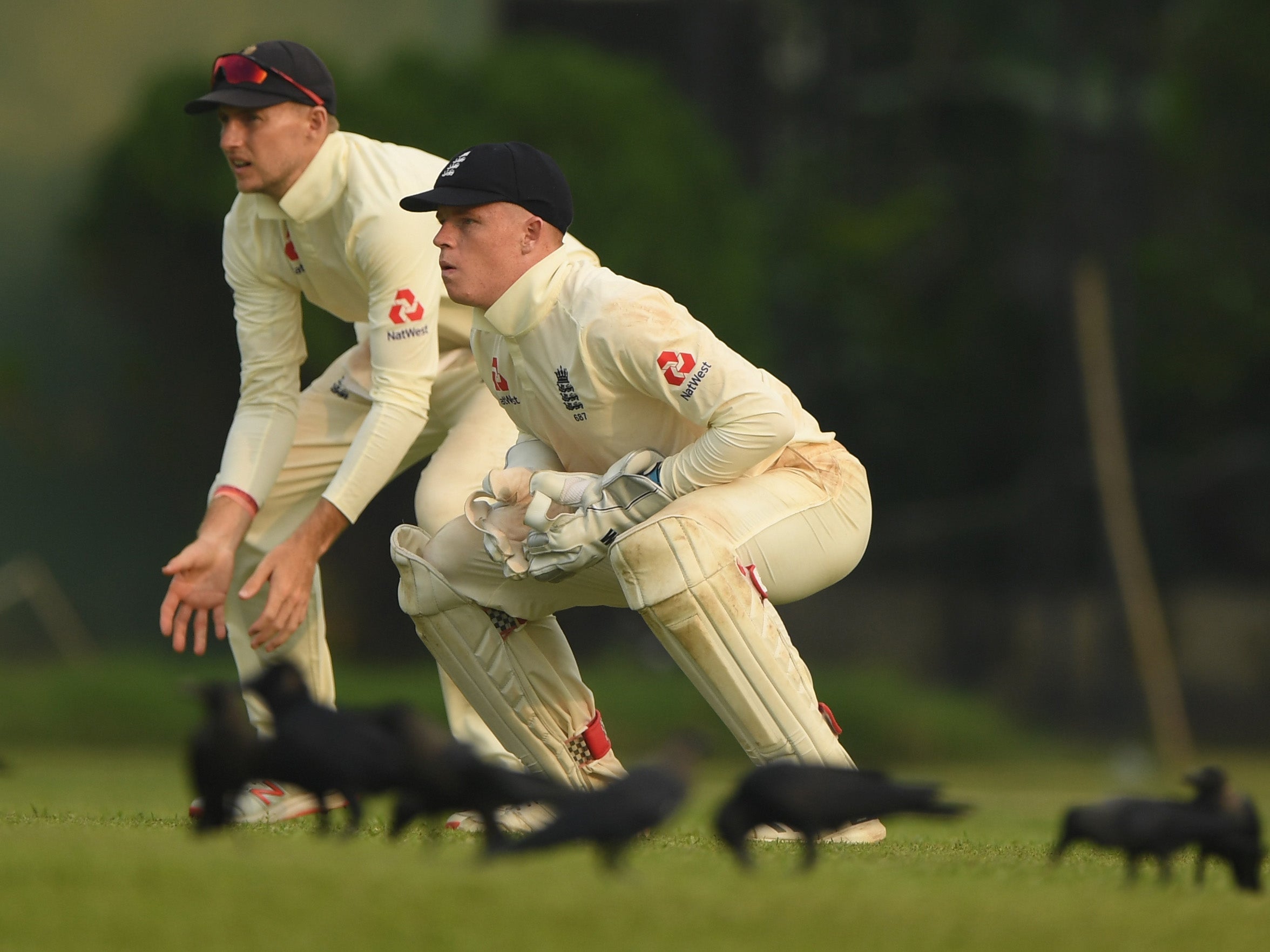 Jos Buttler, Ben Foakes and Ollie Pope took turns to keep wicket