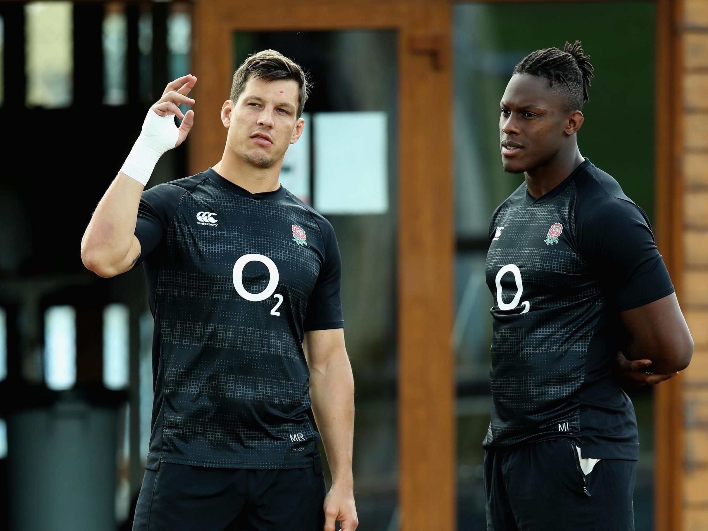 Michael Rhodes and Maro Itoje missed the morning training session (Getty )