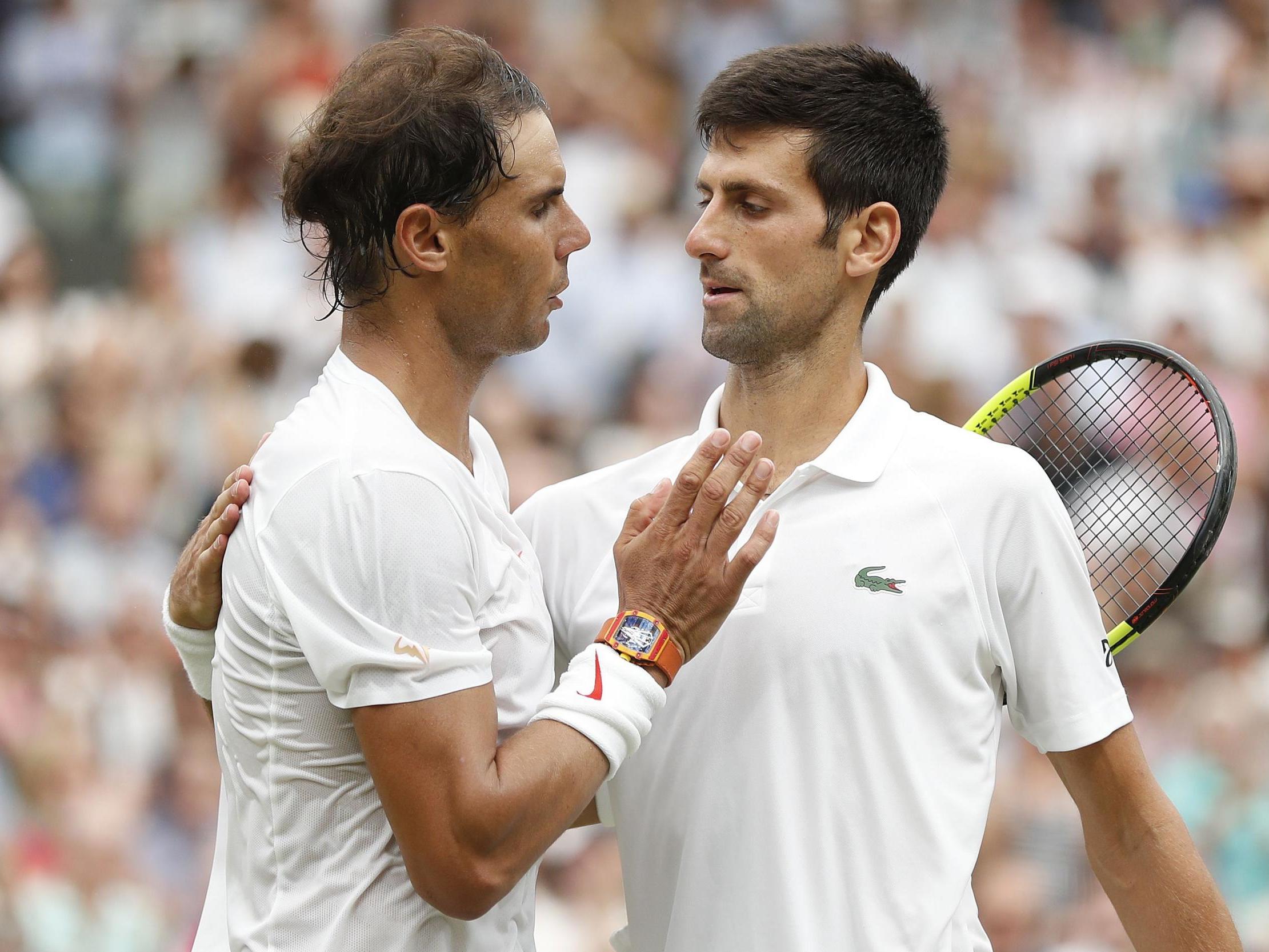 Novak Djokovic leads Rafael Nadal by 27 wins to 25 in their head-to-head record