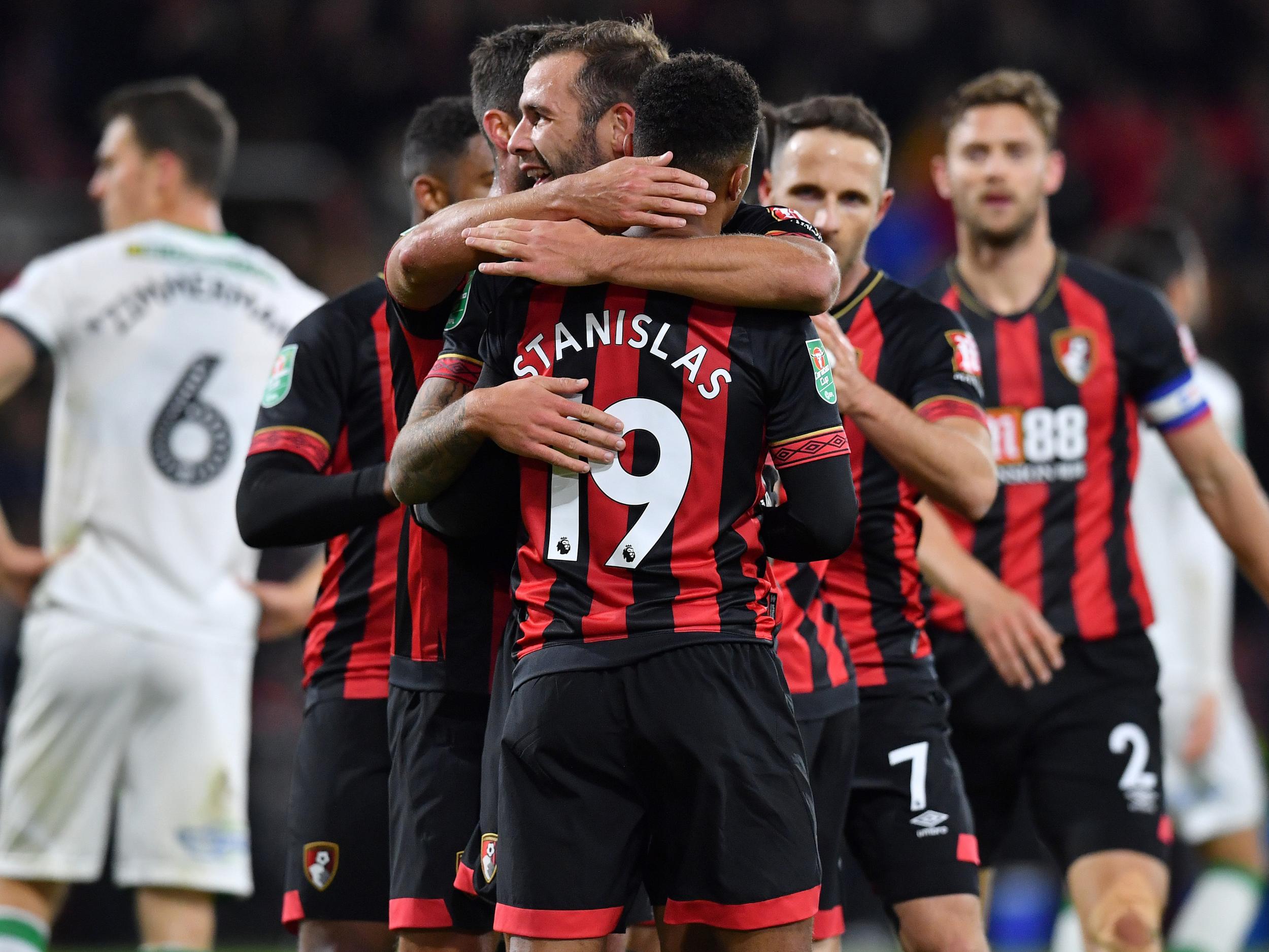 &#13;
Junior Stanislas opened the scoring for Bournemouth &#13;